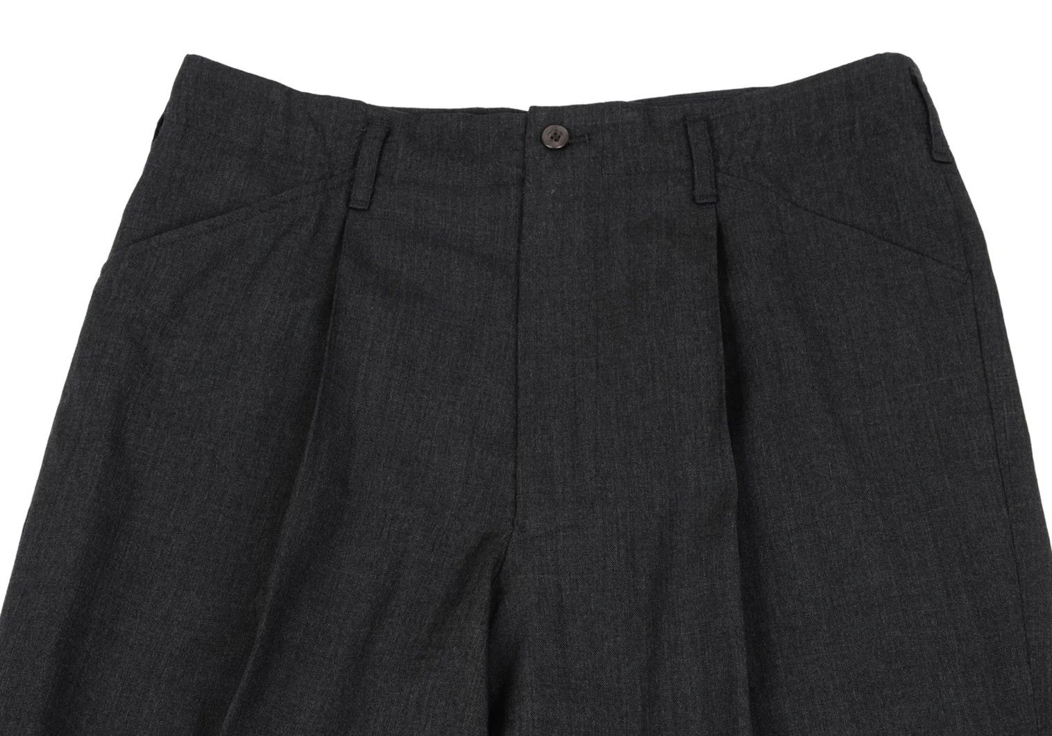 Jean Paul Gaultier Wool Tapered Trousers in Charcoal, Size 50 Size US 34 / EU 50 - 2 Thumbnail