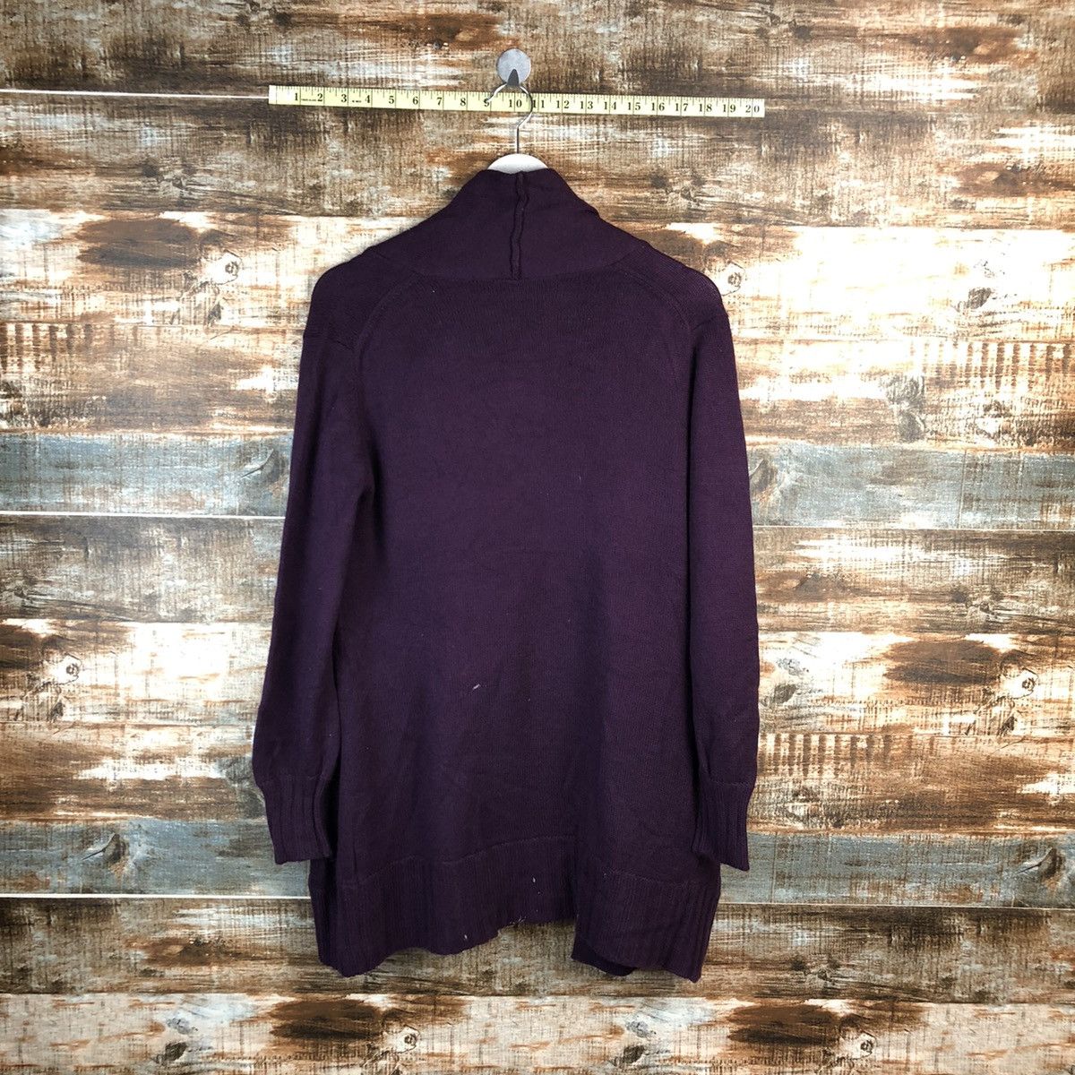 Homespun Knitwear Japan vintage Purple Cardigan Knitwear #A1581 Size US L / EU 52-54 / 3 - 11 Thumbnail