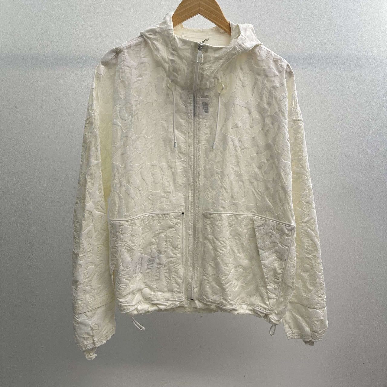 image of Louis Vuitton Transparent Light Jacket in White, Men's (Size Medium)