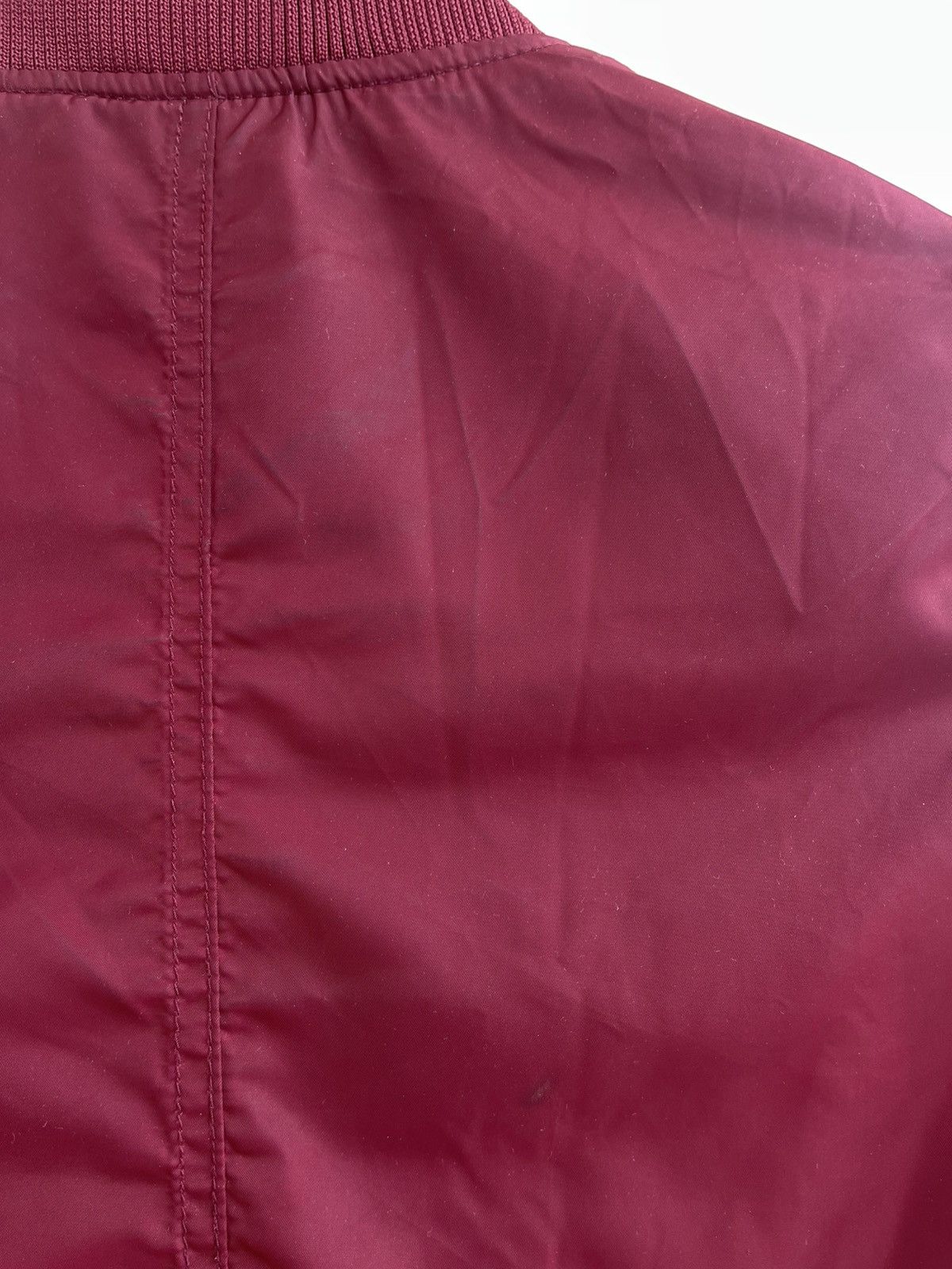 Bershka Bershka Premium Collection MA-1 Bomber Jacket Burgundy Size XS / US 0-2 / IT 36-38 - 14 Thumbnail