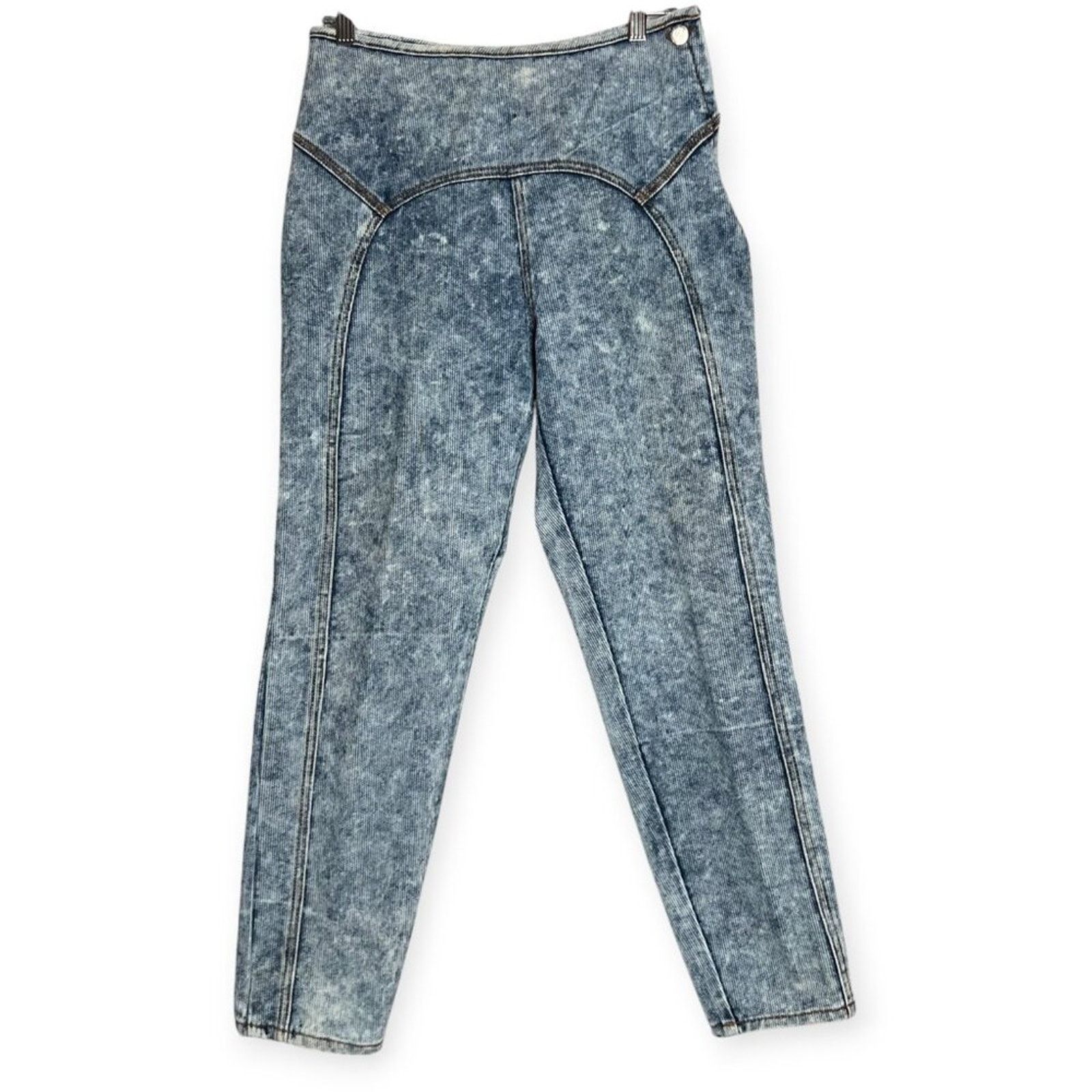 Other Vintage Alessio Acid Wash Mom Jean Light Blue Size 9/10 Size 26" / US 2 / IT 38 - 2 Thumbnail