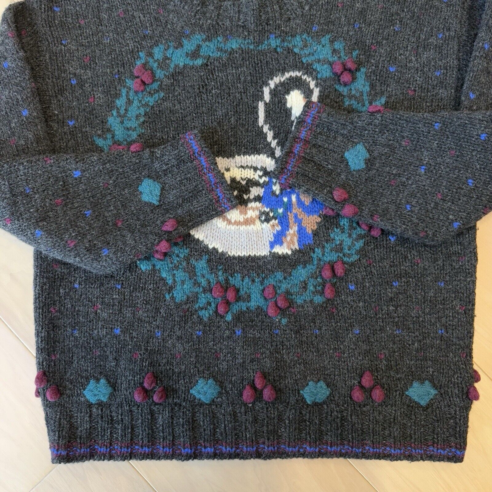 Vintage × Woolrich Woolen Mills Vintage Woolrich Duck Sweater Women's L Wool Pullover Size L / US 10 / IT 46 - 5 Thumbnail