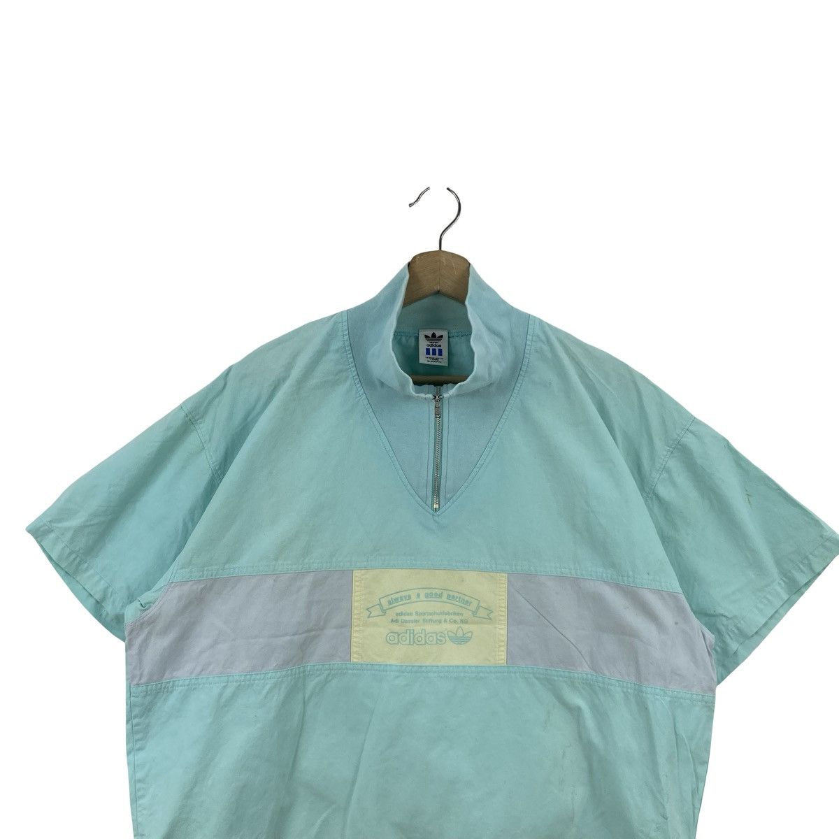 Adidas Vintage ADIDAS ORIGINALS Half Zip Pullover Windbreaker Size US XL / EU 56 / 4 - 2 Thumbnail