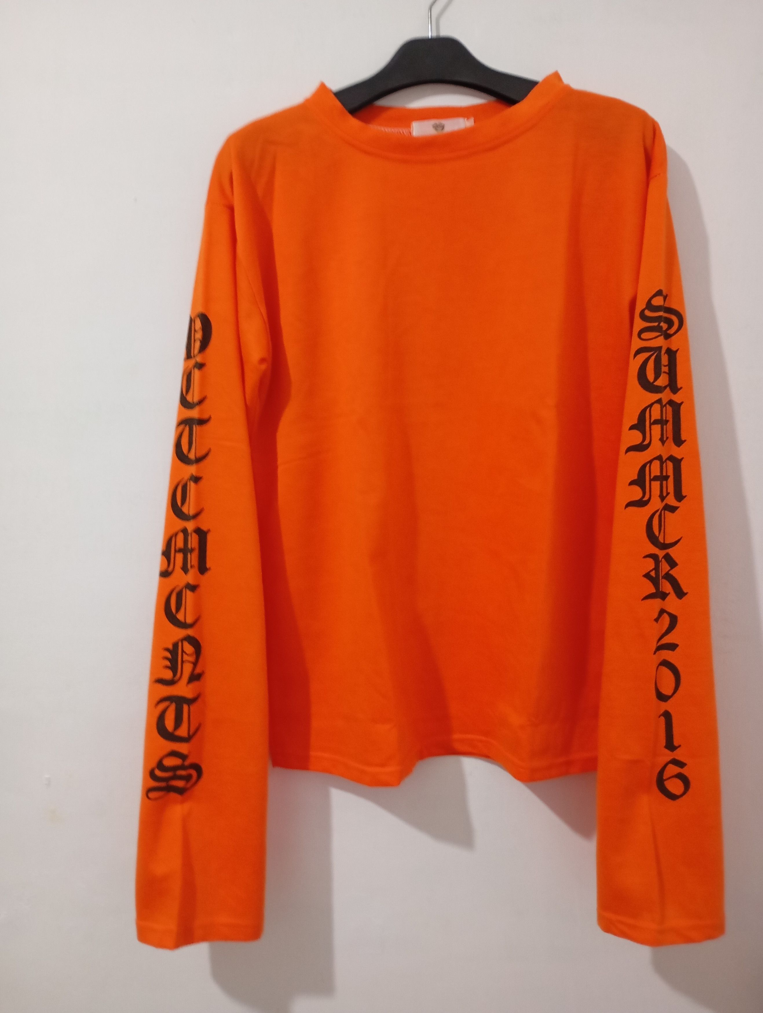 The Unbranded Brand Unbranded Orange Long Sleeve Tees Size US M / EU 48-50 / 2 - 1 Thumbnail