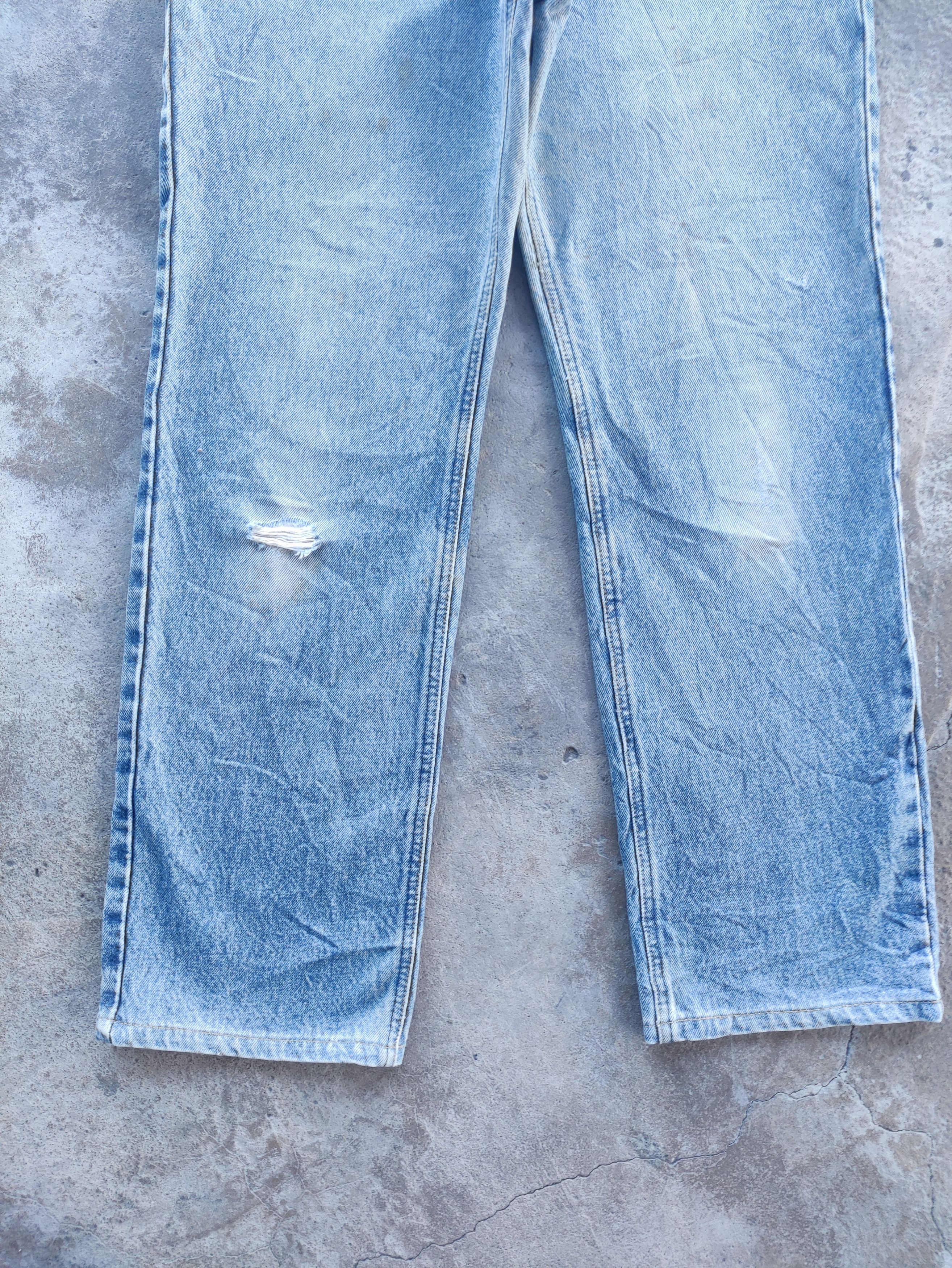 Lee Vintage Lee Brand Rusty Denim Distressed Faded Pants Size US 31 - 4 Thumbnail