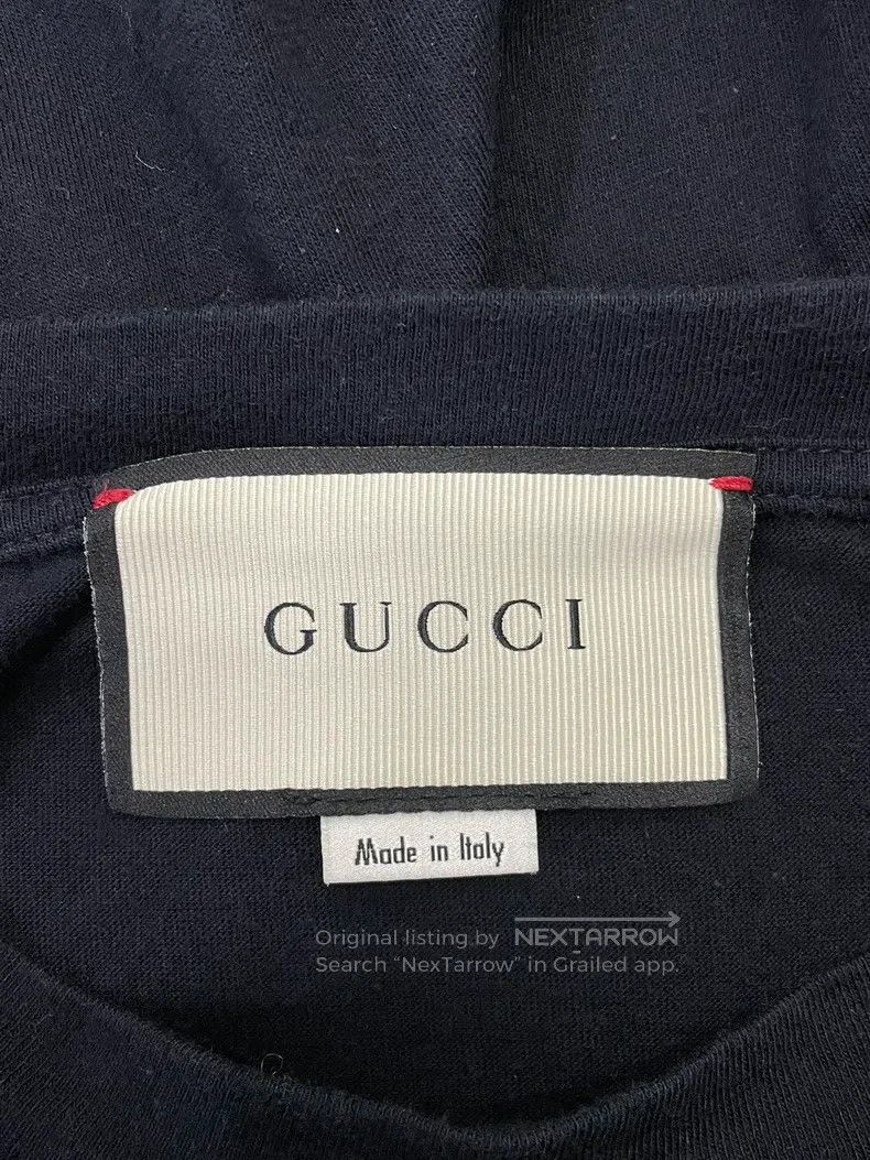Gucci Gucci Black letter flower embroidery short-sleeved T-shirt Size US M / EU 48-50 / 2 - 4 Thumbnail