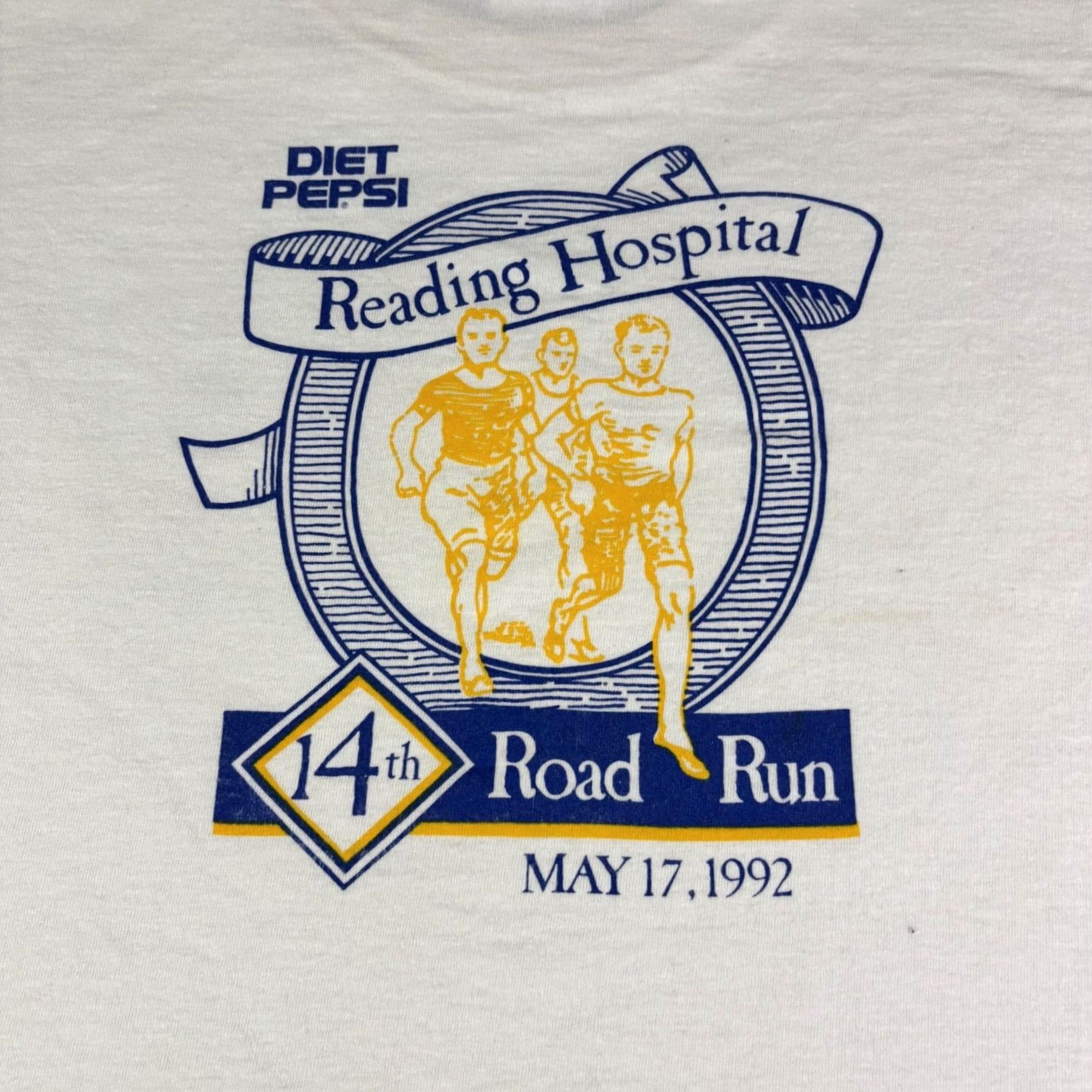 Vintage VINTAGE 1992 Reading Hospital Road Run T-Shirt Mens Medium White 90s Sportswear Graphic Tee Mens Size US M / EU 48-50 / 2 - 8 Thumbnail