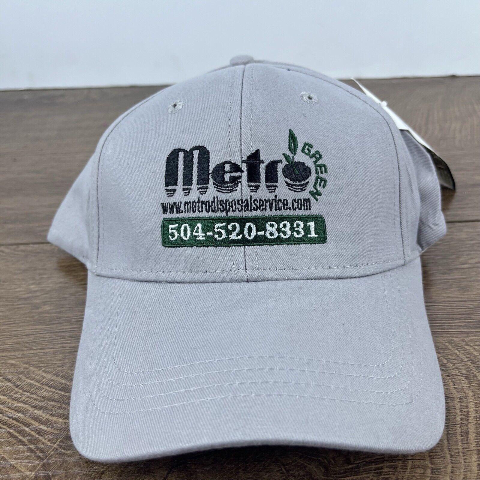 Other Metro Green Hat Gray Cap Adjustable Gray Adult Size Hat Size ONE SIZE - 2 Thumbnail