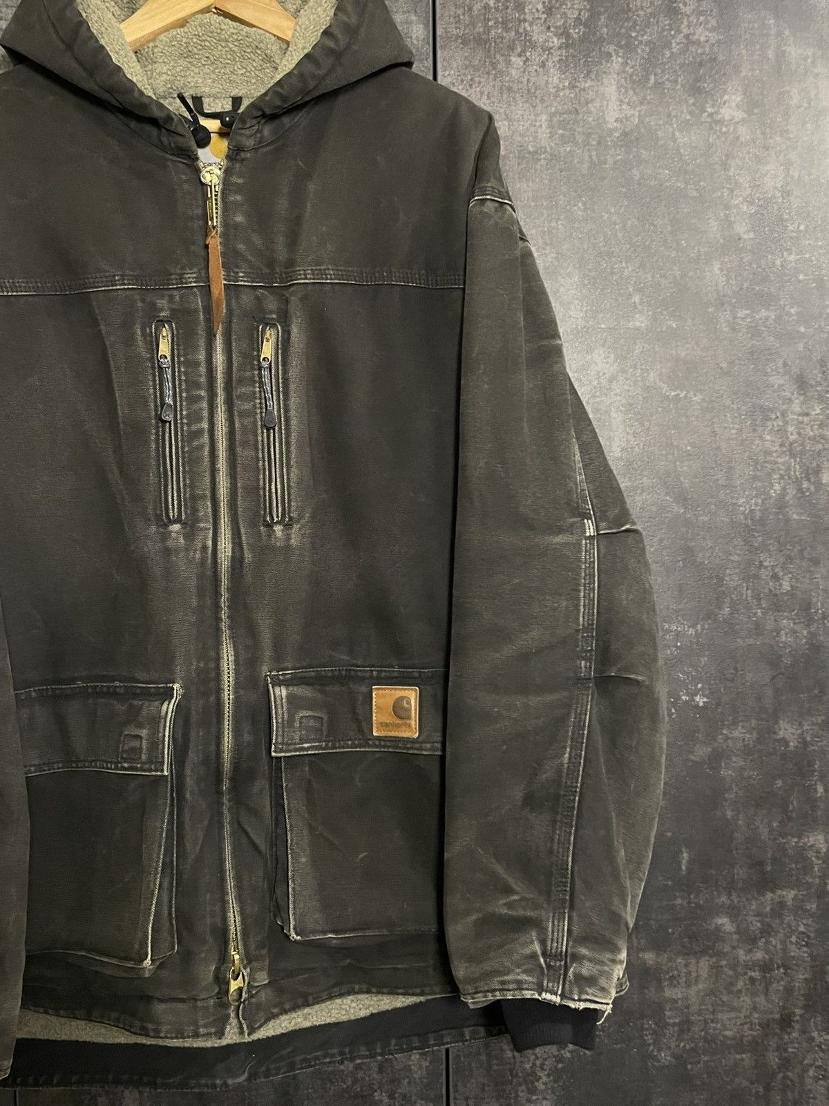 Carhartt Sick Vintage Carhartt C95 Faded Jacket Detroit Active RRL Ys Size US L / EU 52-54 / 3 - 9 Thumbnail