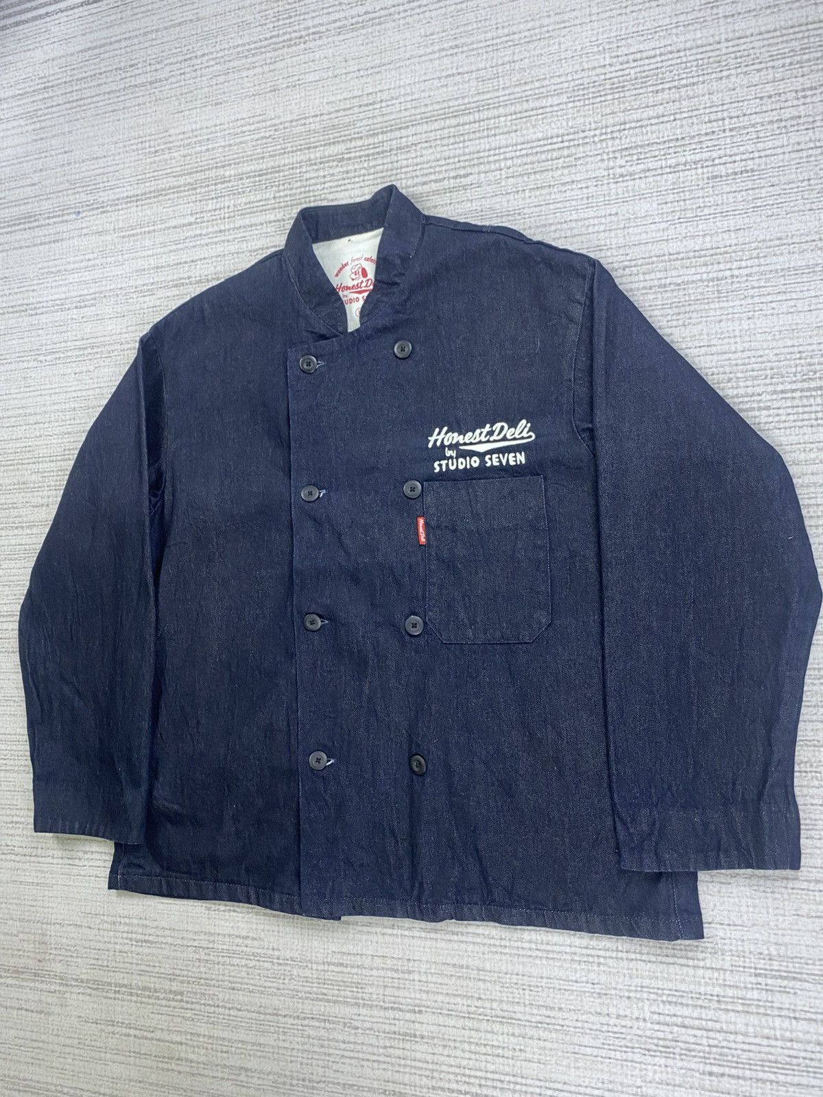 GU × Studio Seven × Vintage Vintage Honest Deli X Gu By Studio Seven Denim Jacket Size US L / EU 52-54 / 3 - 4 Thumbnail