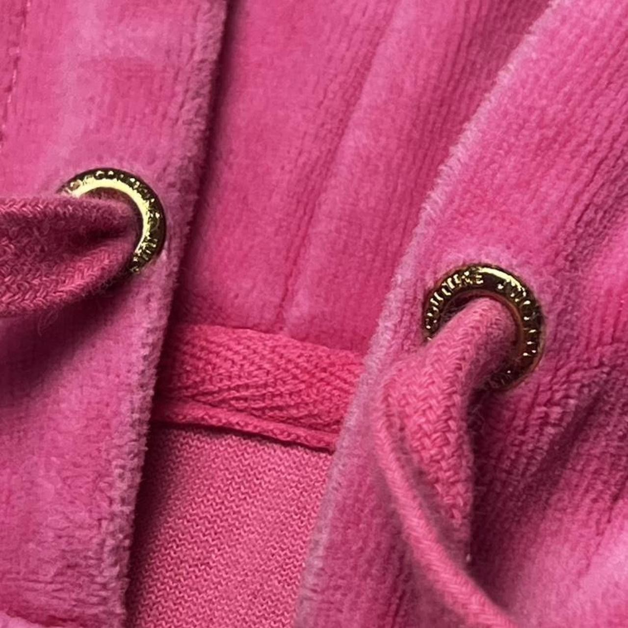 Juicy Couture Juicy Couture Pink Velour Zip-up Jacket Size XS / US 0-2 / IT 36-38 - 5 Thumbnail