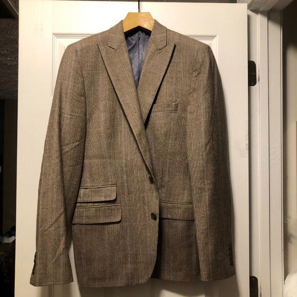 Stafford STAFFORD men's 100%wool blazer sport coat jacket size: 42L Size 42L - 2 Thumbnail