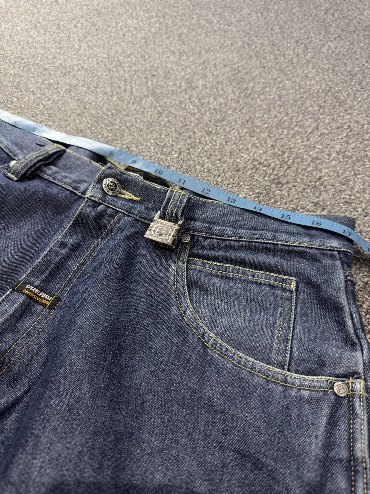 Hypebeast Archive ‼️ Baggy Frerky Soul Massive y2k Heavy Denim Jeans Size US 34 / EU 50 - 20 Thumbnail