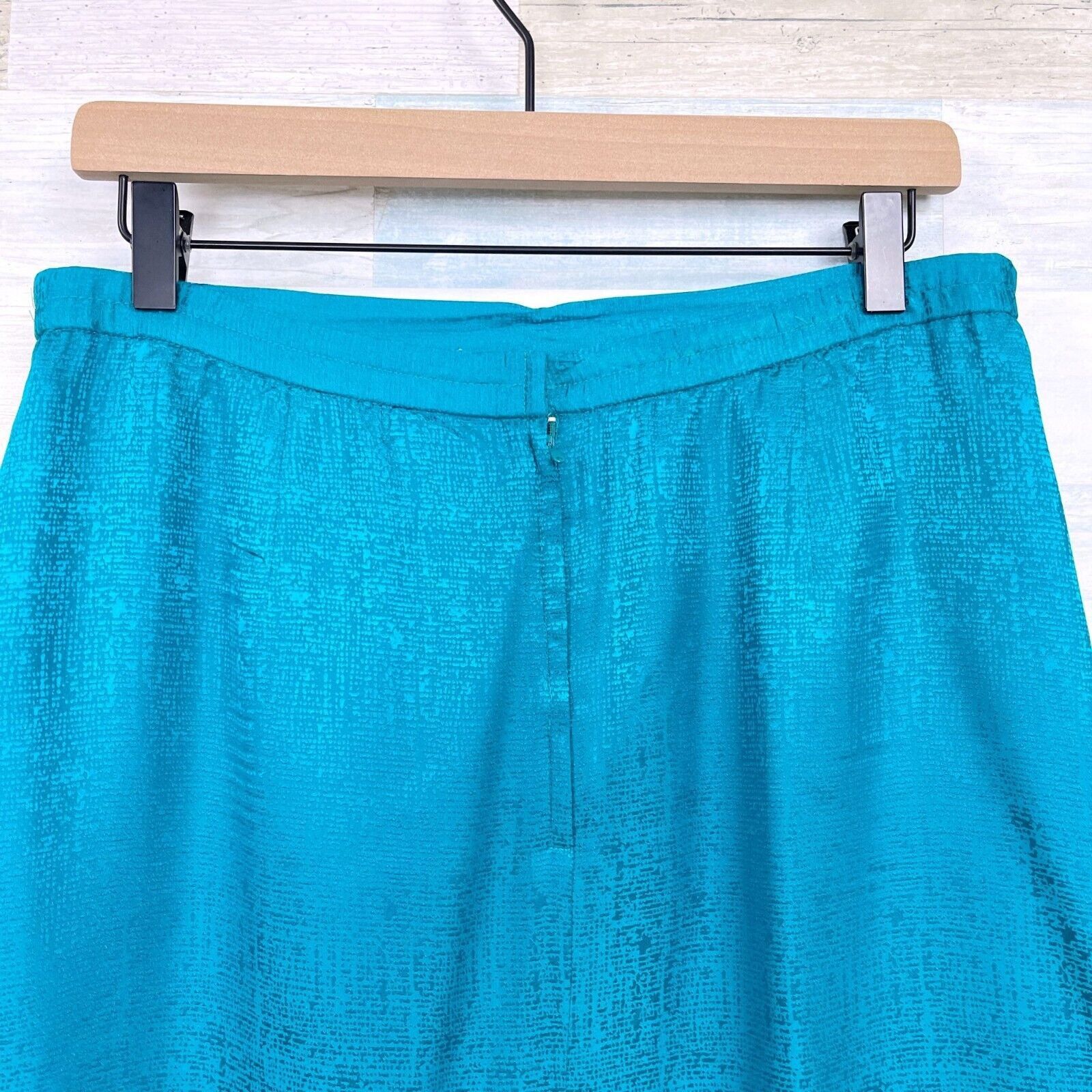 Vintage Adrianna Papell Silk Satin Skirt Suit Blue Womens 12 Size 34" / US 12 / IT 48 - 11 Thumbnail