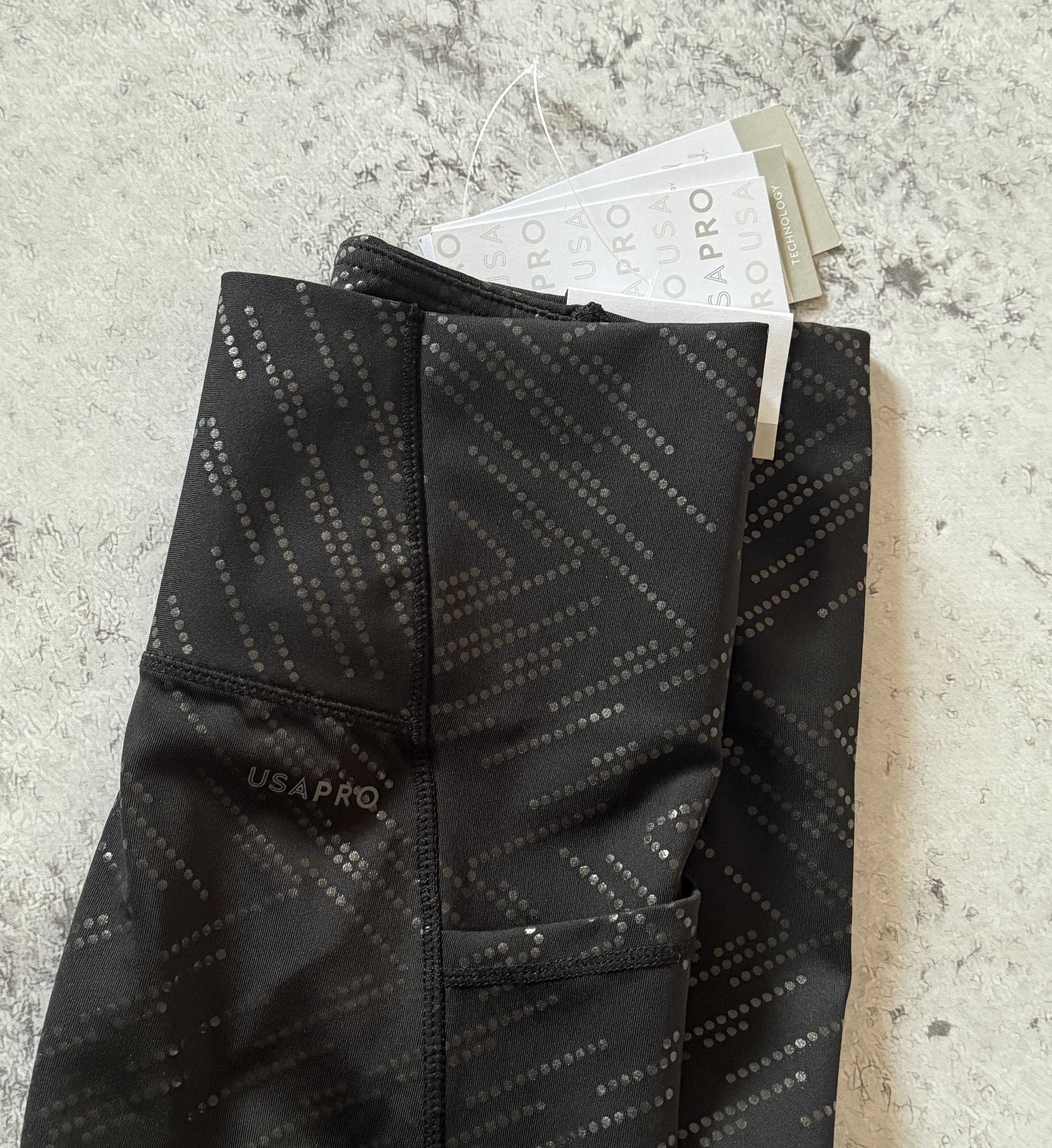 Other USA PRO HIGH TIGHT GEO GLOSS 10 S TIGHTS LEGGINGS Size 32" / US 10 / IT 46 - 10 Thumbnail