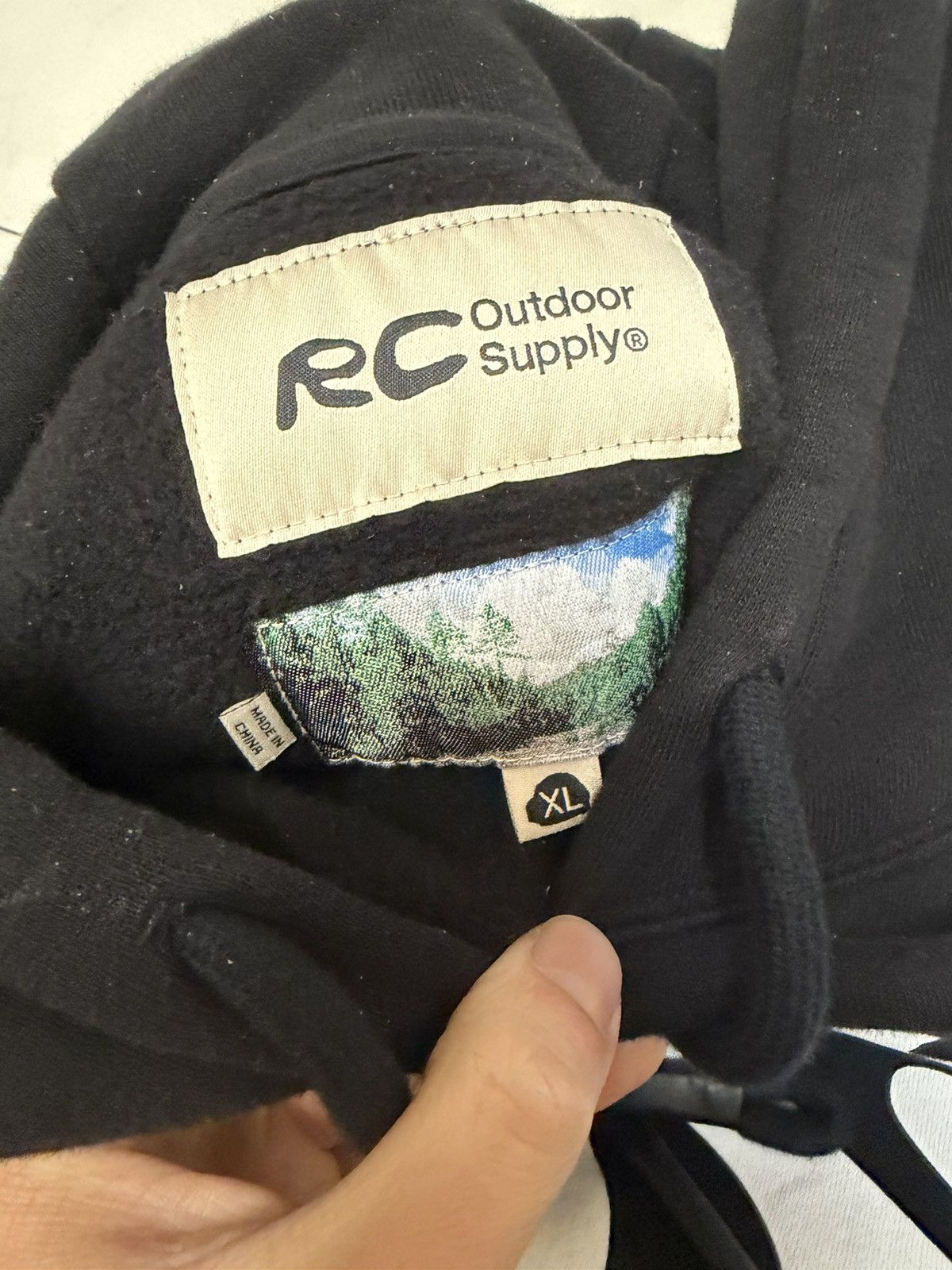 Reese Cooper Reese Cooper Black Hoodie Size US XL / EU 56 / 4 - 4 Thumbnail