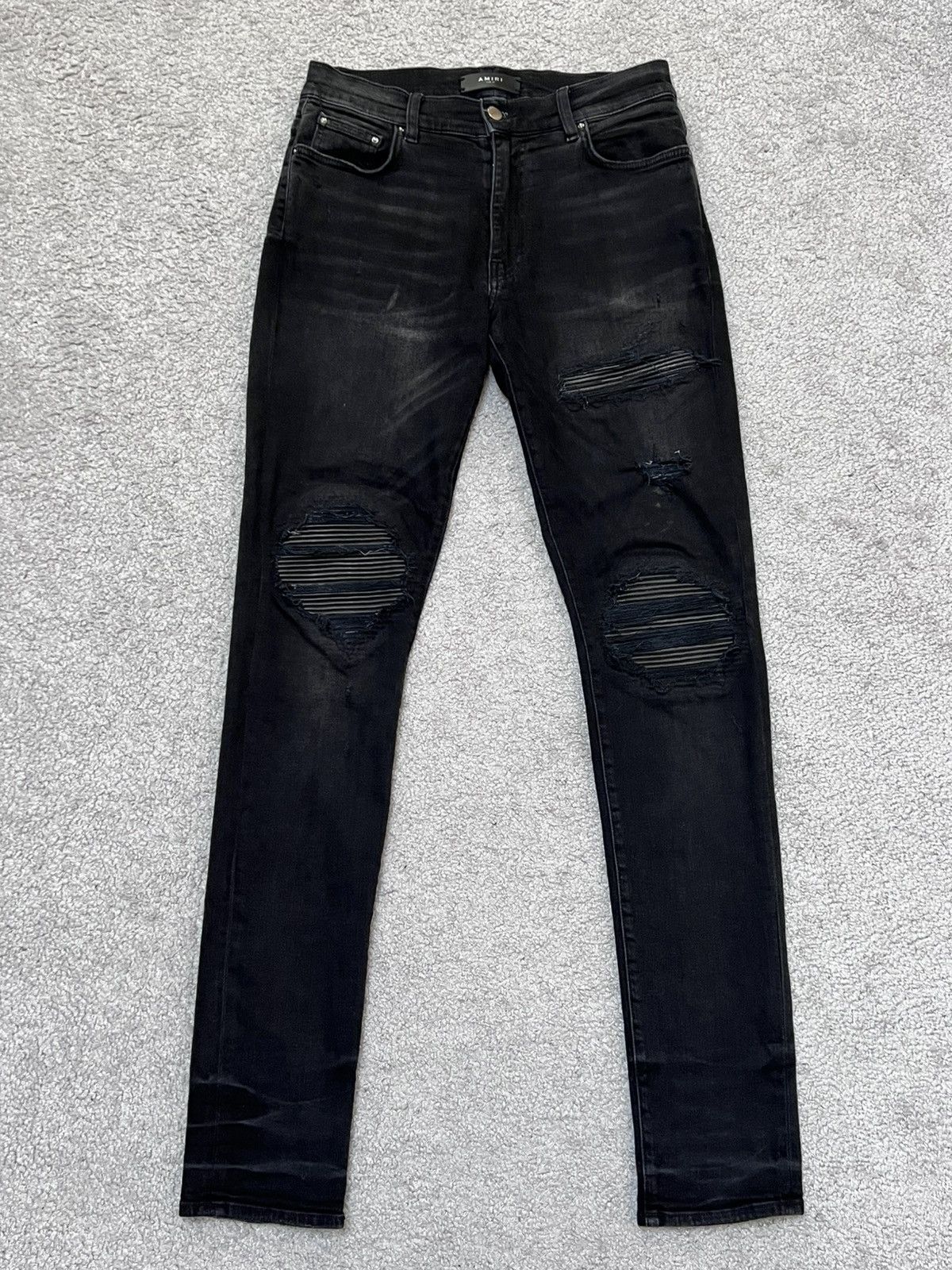 Amiri Black & Blue mx 1 amiri jeans, size 32 with tag | Grailed