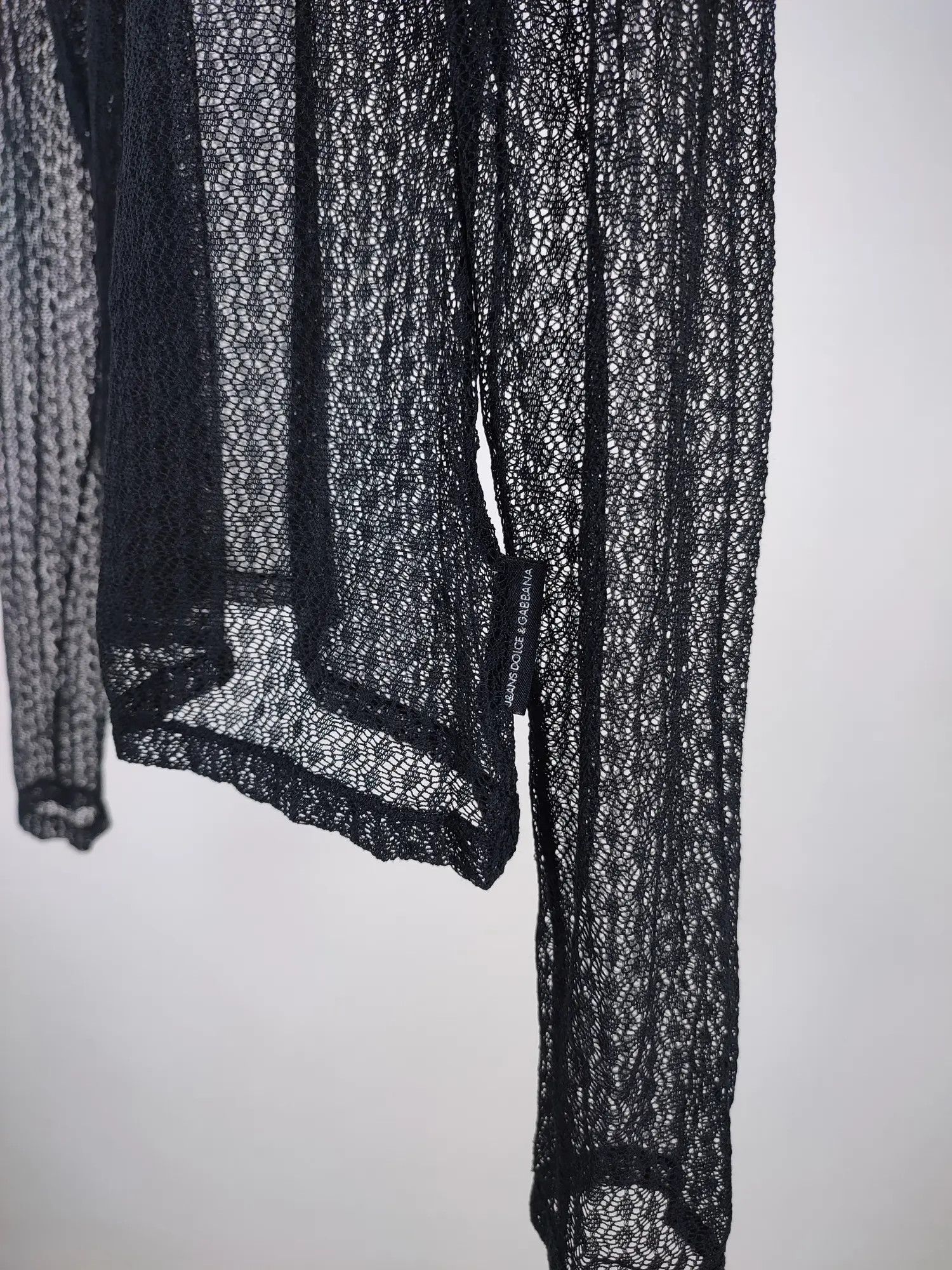 Dolce & Gabbana Dolce Gabbana Sheer Mesh Lace Vintage Top Shirt Size M / US 6-8 / IT 42-44 - 4 Thumbnail