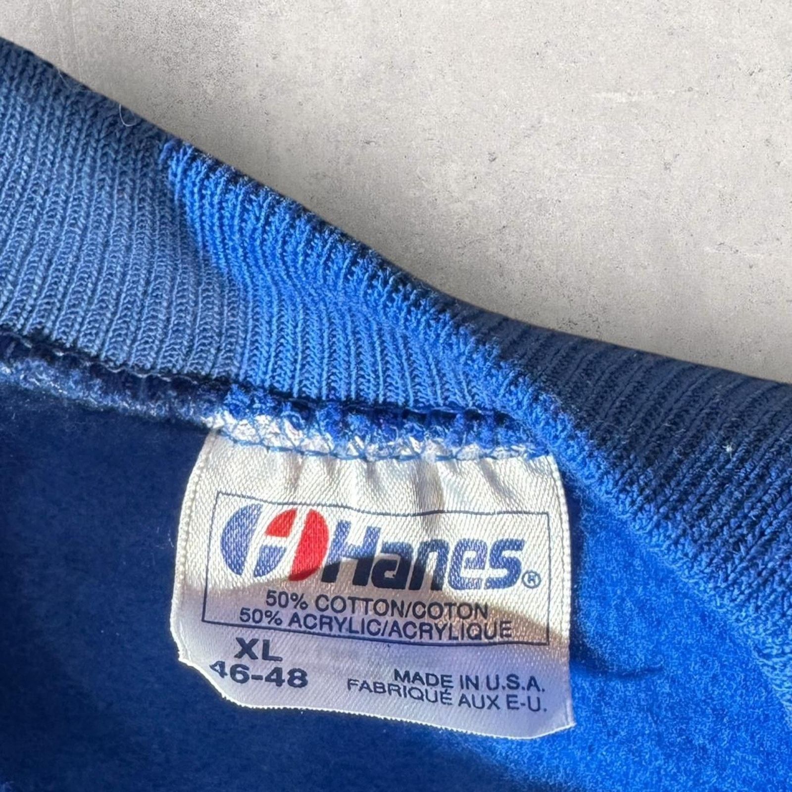 Hanes Vintage 80’s Operation Blueprint Blue Crewneck Size US XL / EU 56 / 4 - 6 Thumbnail