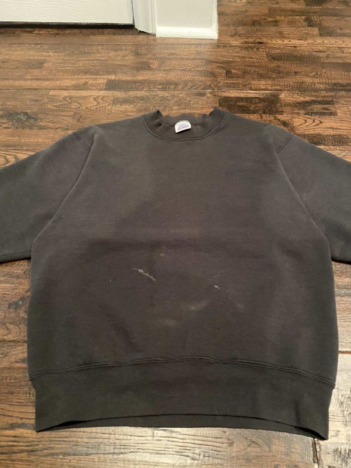Vintage Vintage Blank Black Crewneck Sweater Size US M / EU 48-50 / 2 - 2 Thumbnail