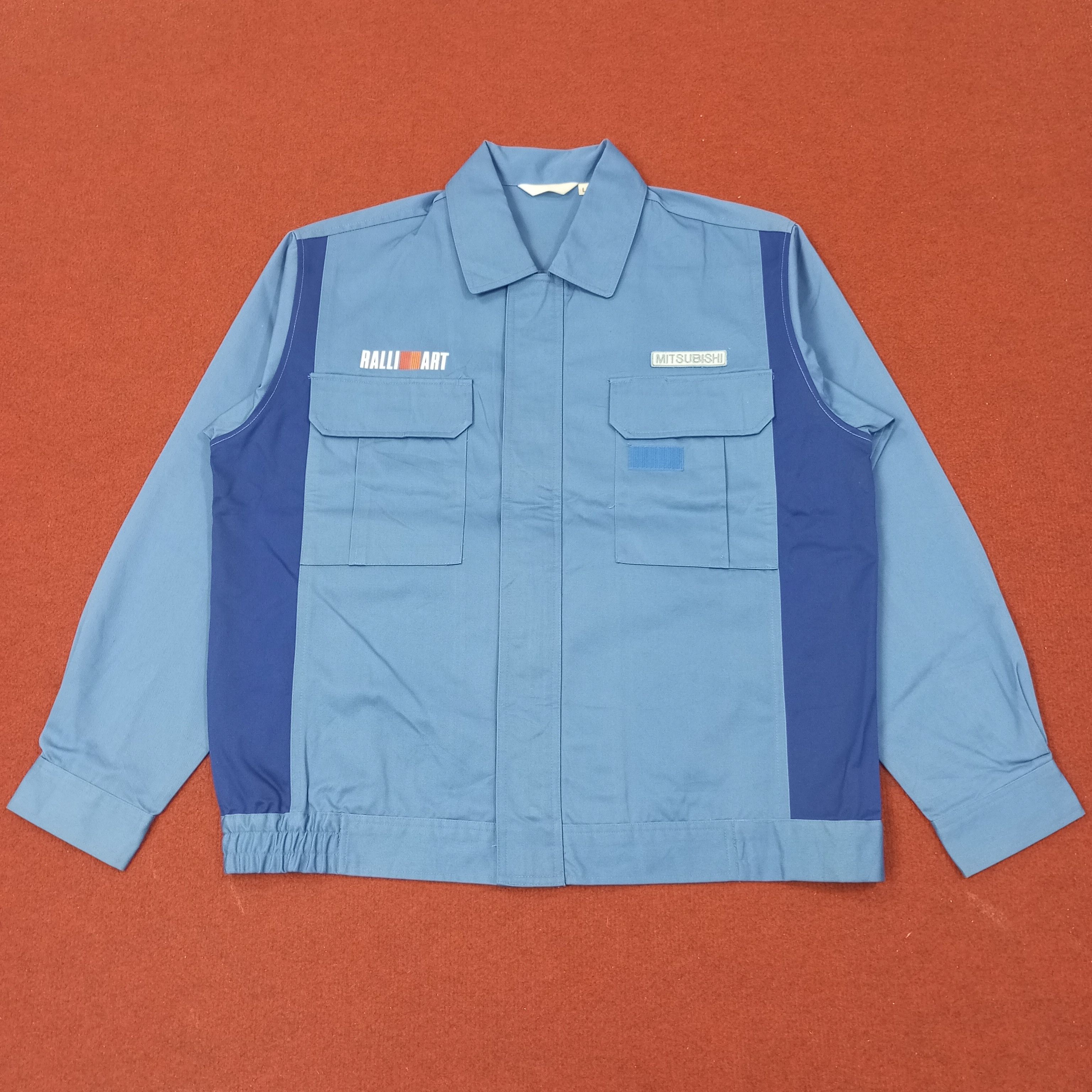 Vintage Mitsubishi Ralli Art Motorsports Custom Art Jacket c246n16 Size US L / EU 52-54 / 3 - 3 Thumbnail