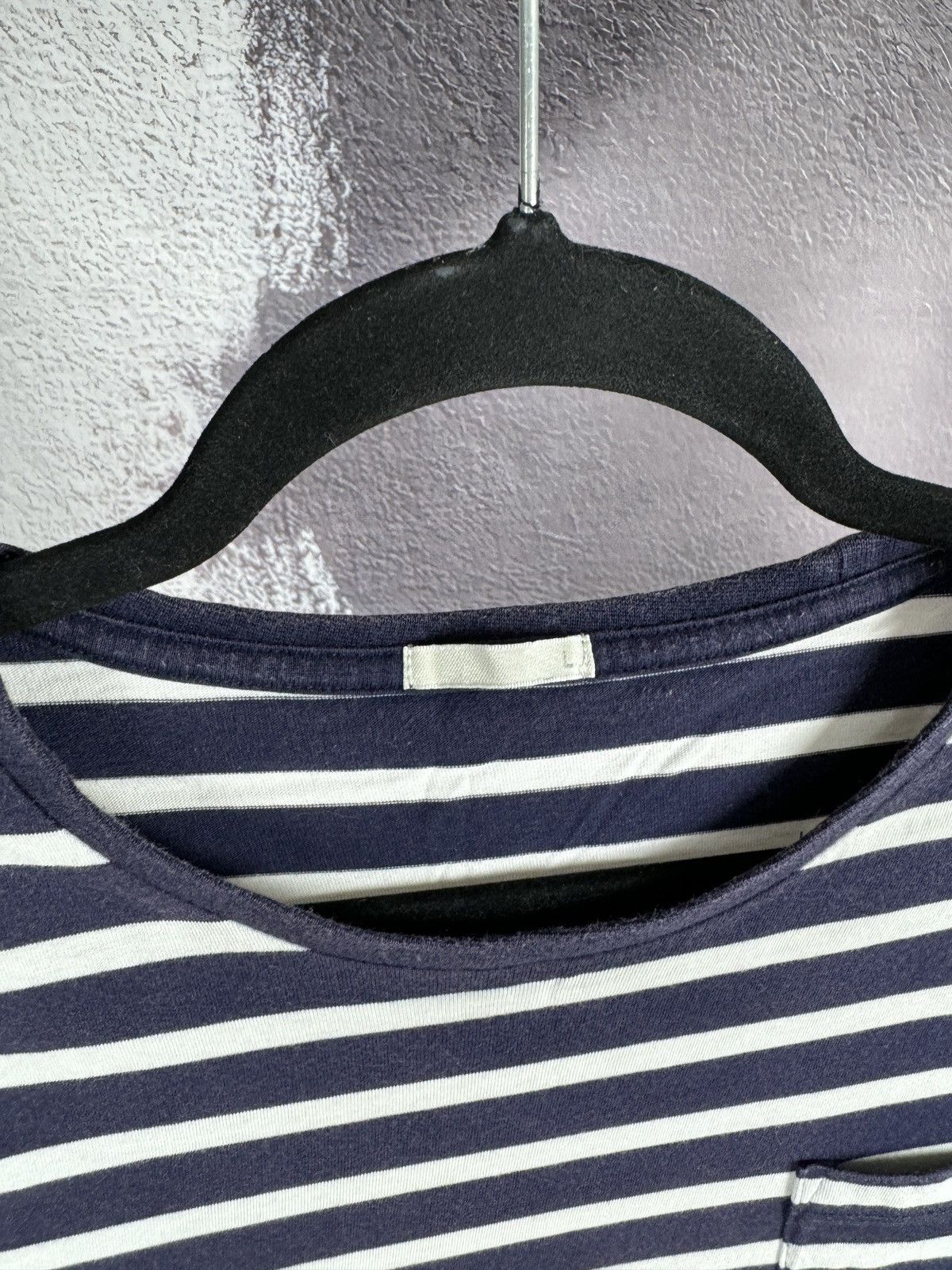 GU × Japanese Brand GU Japan striped basic pocket tee shirt Size US L / EU 52-54 / 3 - 8 Thumbnail
