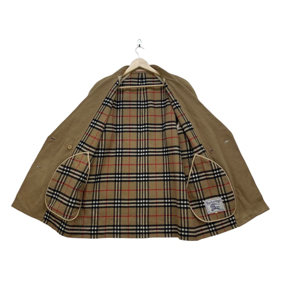 Autumn Cashmere × Burberry × Vintage 💥Vintage 90s Distressed Burberrys Nova Check Wool Jacket Size M / US 6-8 / IT 42-44 - 4 Thumbnail