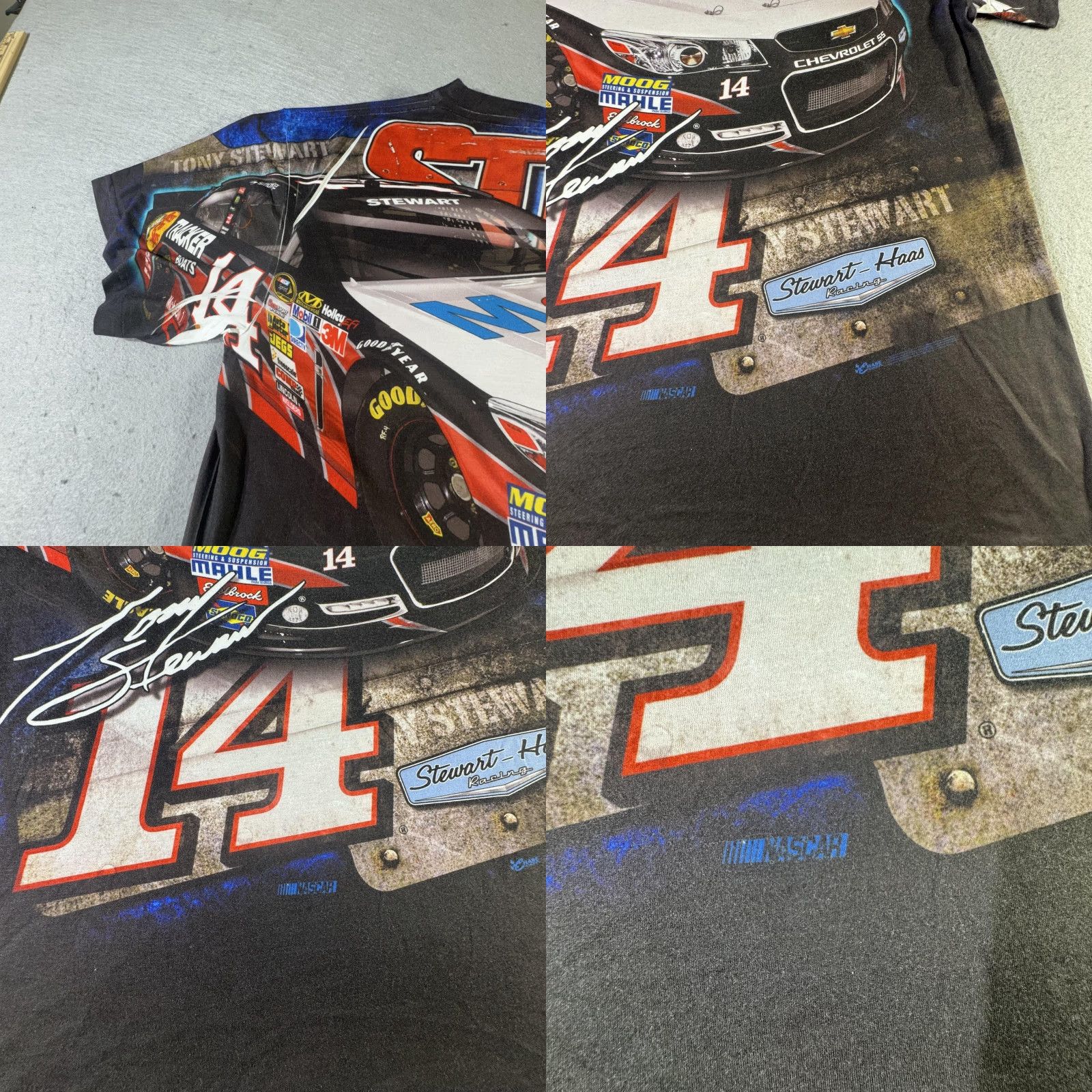 Chase Authentics Chase Authentics Tony Stewart Shirt Mens XL NASCAR 14 Chevrolet SS Racing AOP Size US XL / EU 56 / 4 - 10 Thumbnail