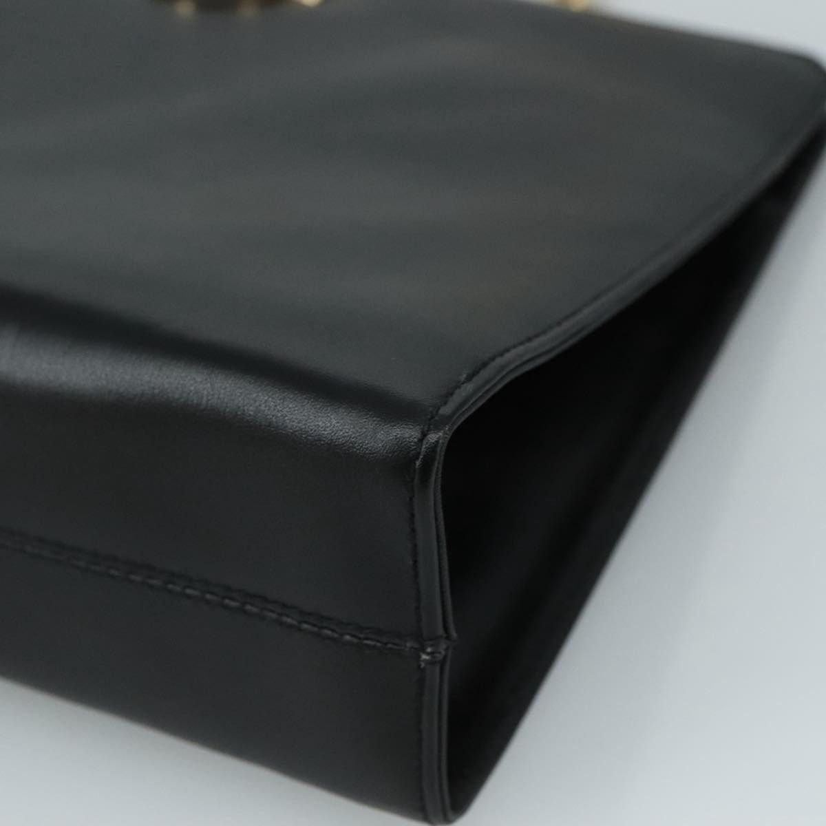 Salvatore Ferragamo Salvatore Ferragamo Gancini Shoulder Bag Leather Black Gold Size ONE SIZE - 9 Thumbnail