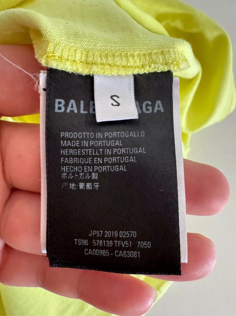 Balenciaga Balenciaga Neon Green Short Sleeve T-Shirt, Size S Size US S / EU 44-46 / 1 - 5 Thumbnail