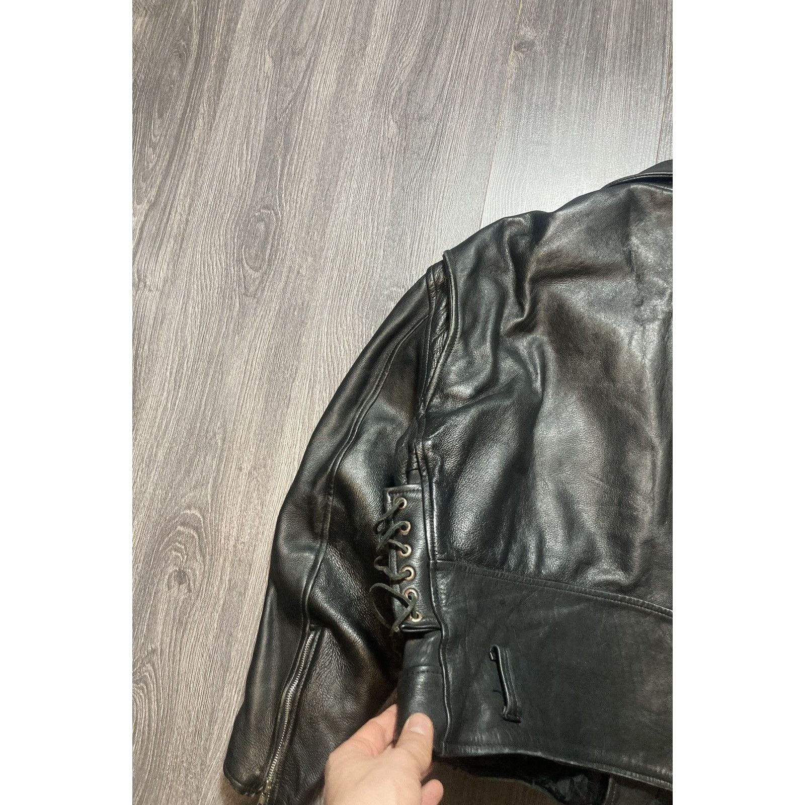 Genuine Leather 90s Opium Vintage Leather Bike Jacket Archive Size US L / EU 52-54 / 3 - 10 Thumbnail
