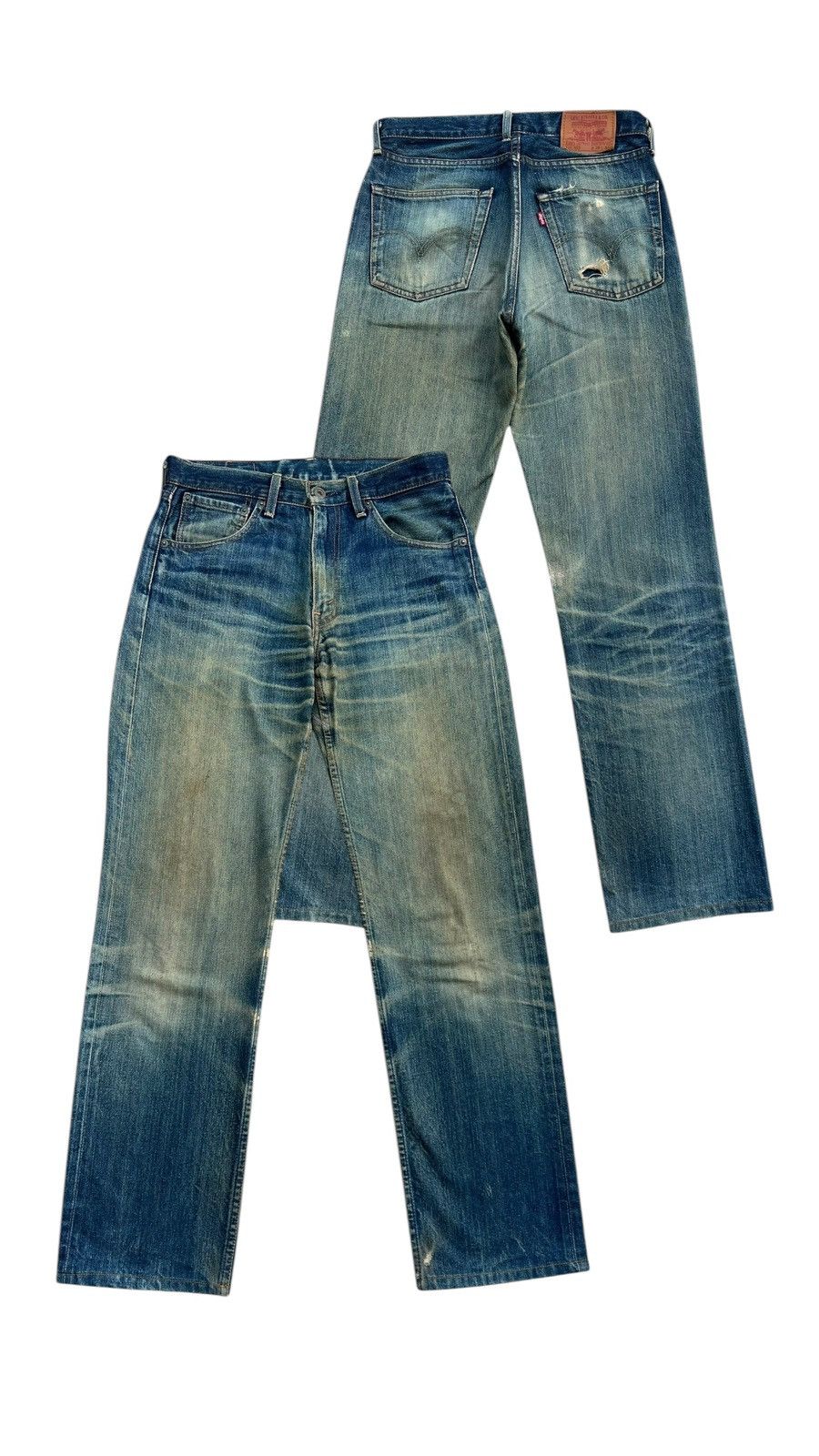 Vintage Levi’s 503 Distressed Mudwash Denim Jeans 30x32