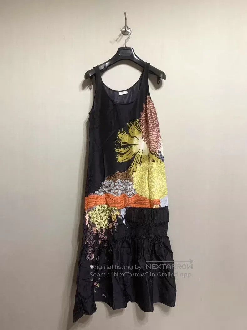 Dries Van Noten Dries Van Noten Runway-Exclusive Blooming Flower Silk Dres Size M / US 6-8 / IT 42-44 - 1 Thumbnail
