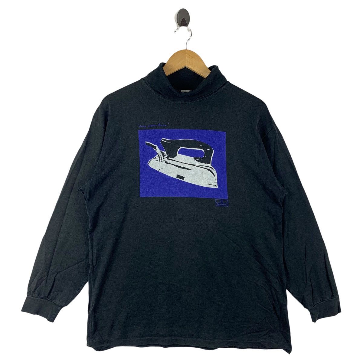 Paul Smith Vintage Paul Smith London Mock Neck Graphic Long Sleeve Tee Size US L / EU 52-54 / 3 - 1 Thumbnail