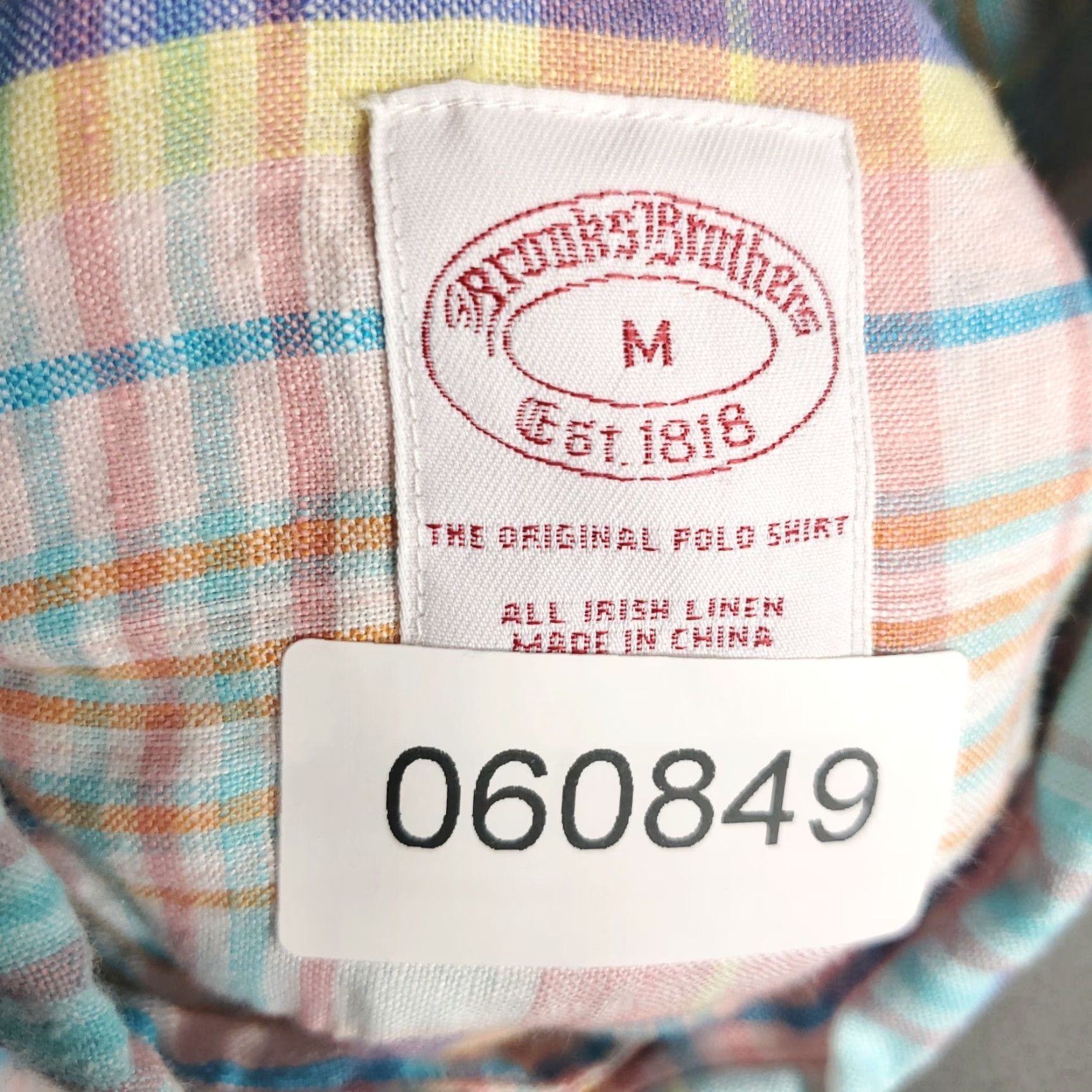 Brooks Brothers Brooks Brothers Shirt Mens Medium Blue Plaid Irish Linen Button Up Long Sleeve Mens Size US M / EU 48-50 / 2 - 7 Thumbnail