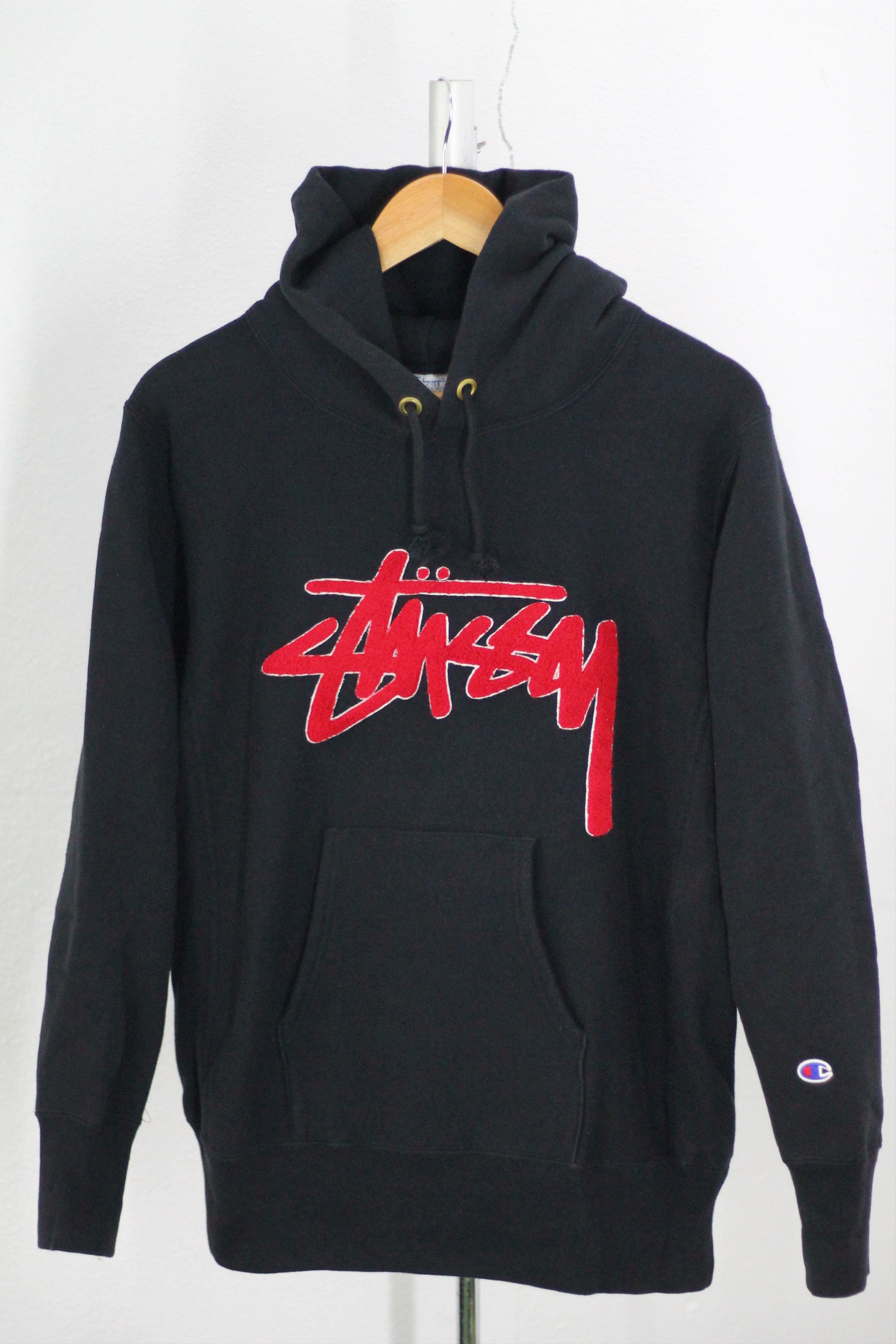 Champion Streetwear Stussy RARE Vintage STUSSY x CHAMPION Pullover Hoodie Sweater. Grailed