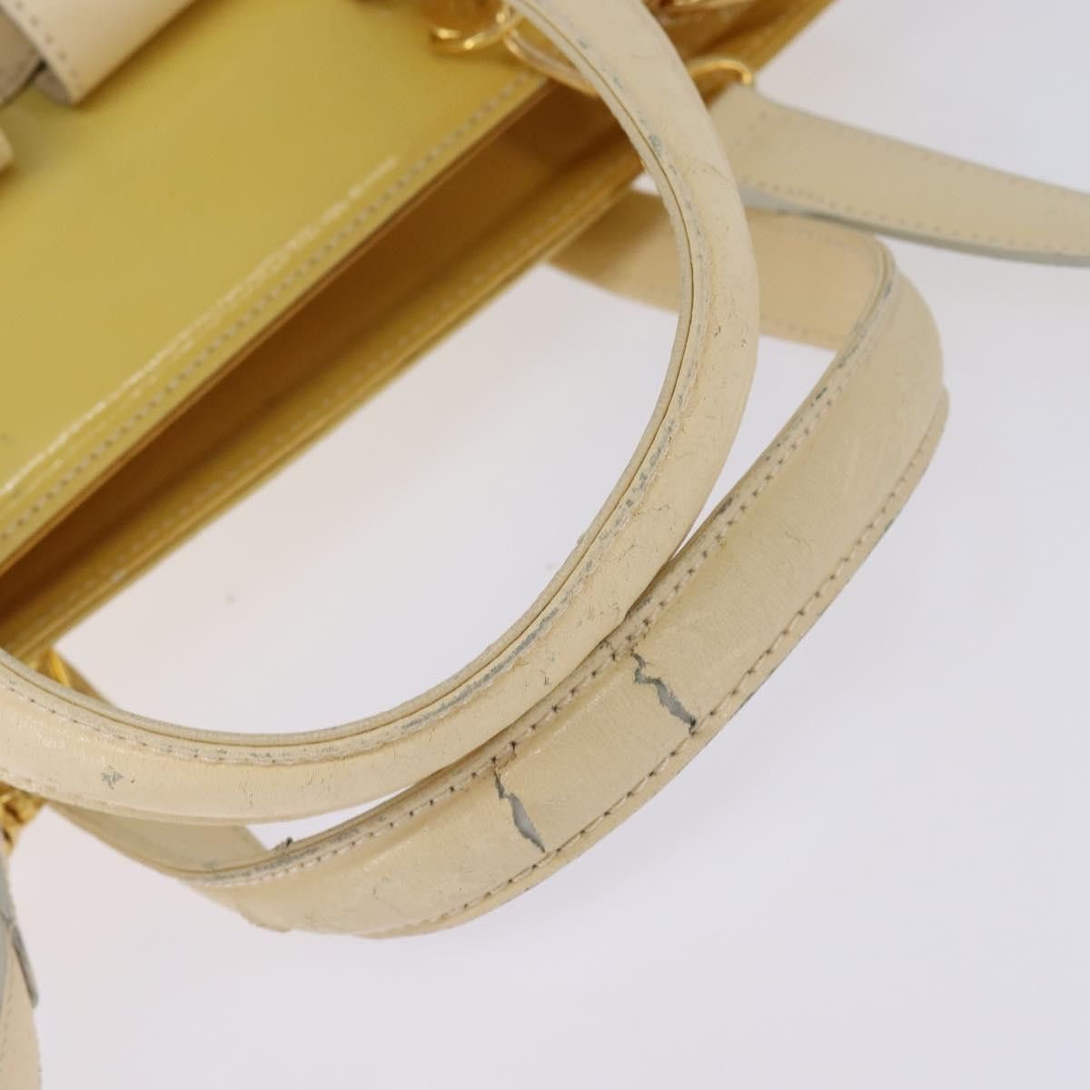 Fendi FENDI Hand Bag Patent Leather Yellow Gold Size ONE SIZE - 7 Thumbnail