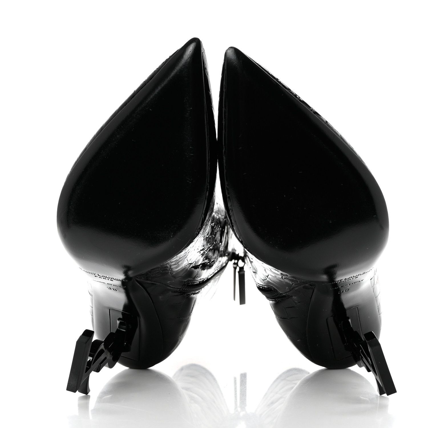 Saint Laurent Paris o1bcso1str1124 Opyum Booties in Black Size US 7 / IT 37 - 5 Thumbnail