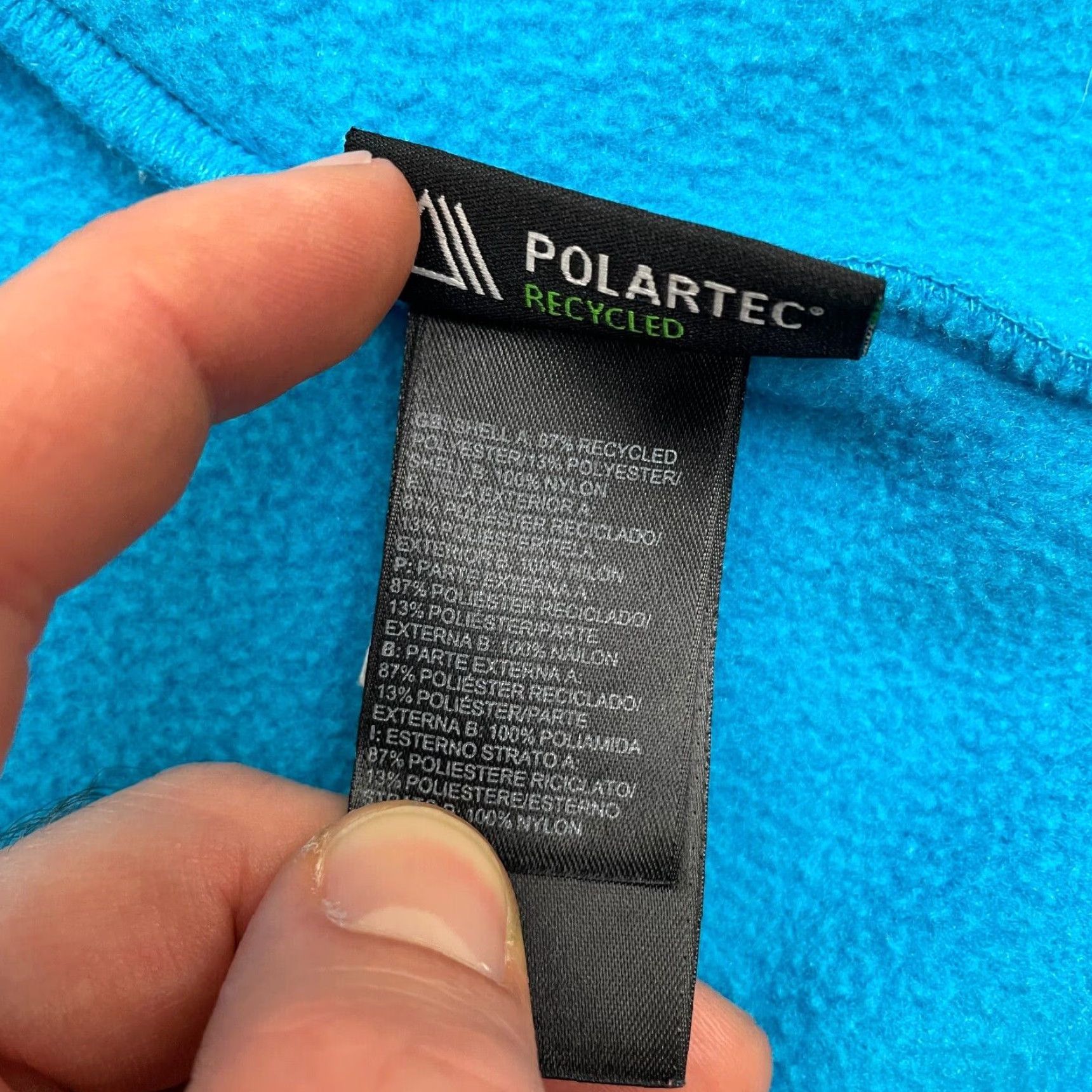 The North Face The North Face Denali Polartec Fleece Jacket Large Blue Full Zip Pocket Womens Size L / US 10 / IT 46 - 7 Thumbnail