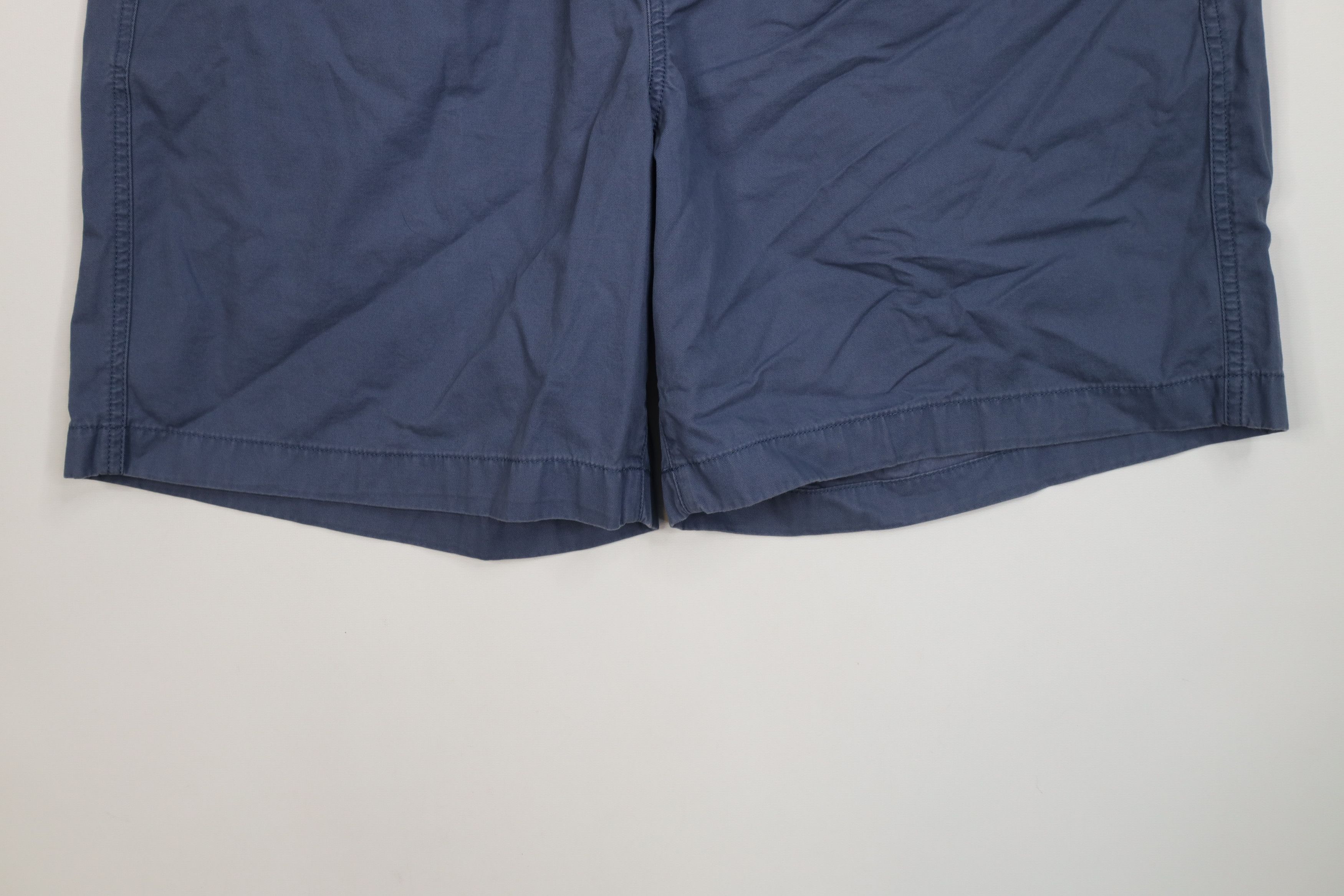 L.L. Bean Vtg 90s Y2K LL Bean Above Knee Shorts Organic Cotton Blue Size US 36 / EU 52 - 4 Thumbnail