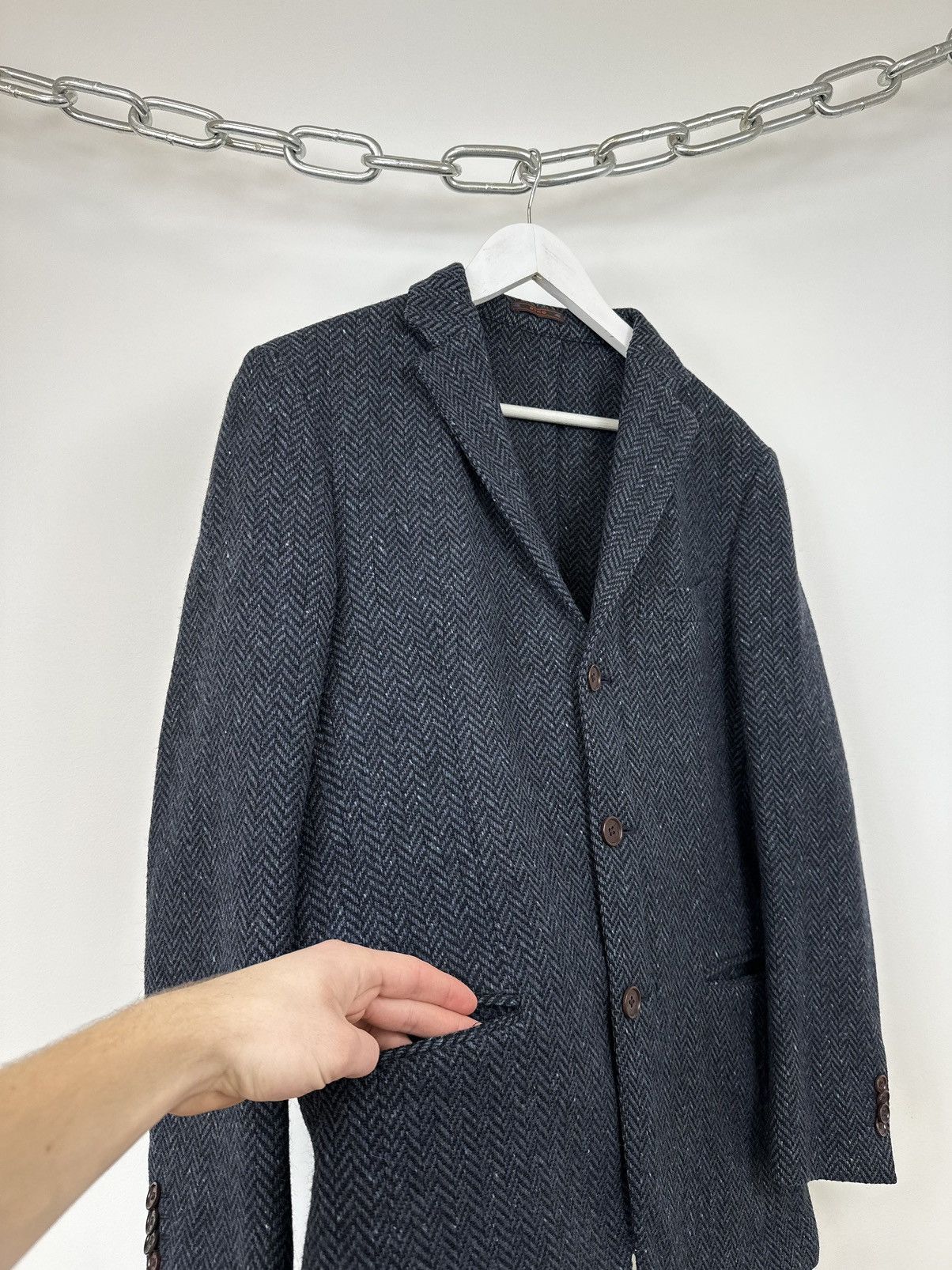 Etro Vintage Etro 3-Button Luxury Designer Wool Blazer Jacket Size 42R - 5 Thumbnail