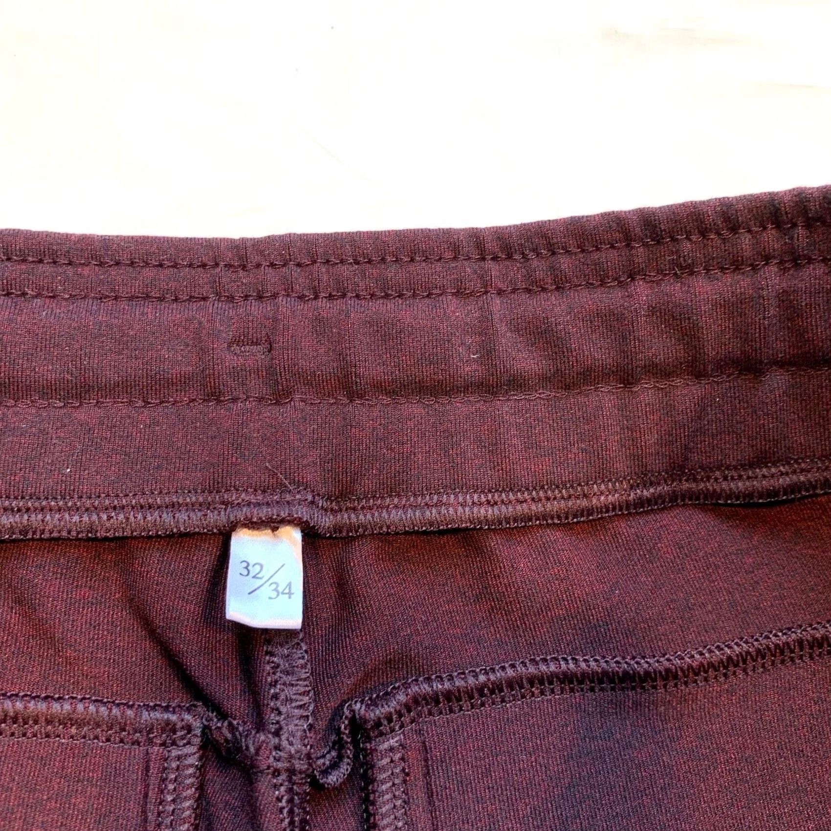 Vintage Public Rec All Day Every Day Pants Nylon Stretch Elastic Waist Jogger 32/34 Mens Regular Red Heather Size US 32 / EU 48 - 5 Thumbnail