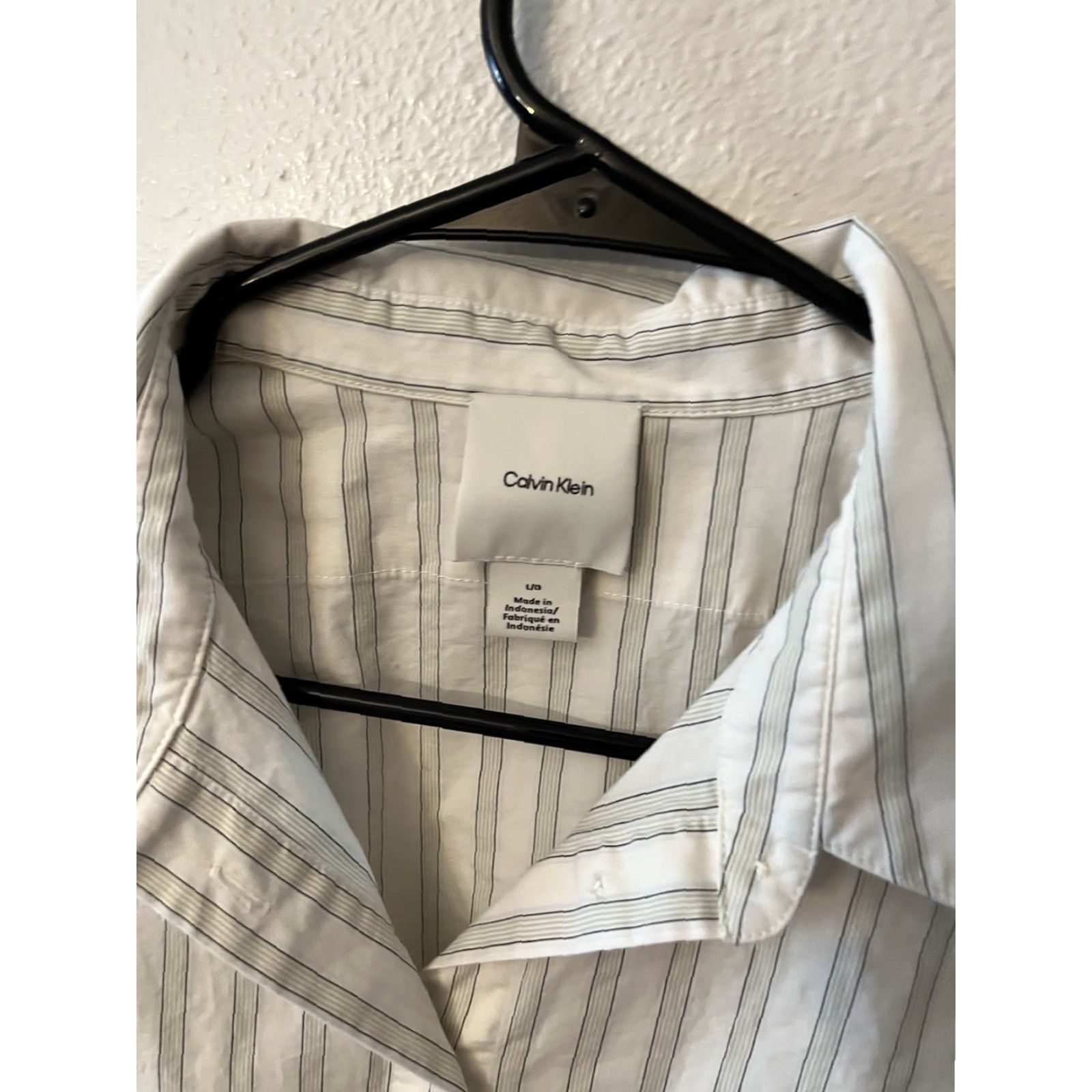 Calvin Klein Calvin Klein Dress Shirt Adult Large Multicolor Striped Mens Size US L / EU 52-54 / 3 - 2 Thumbnail