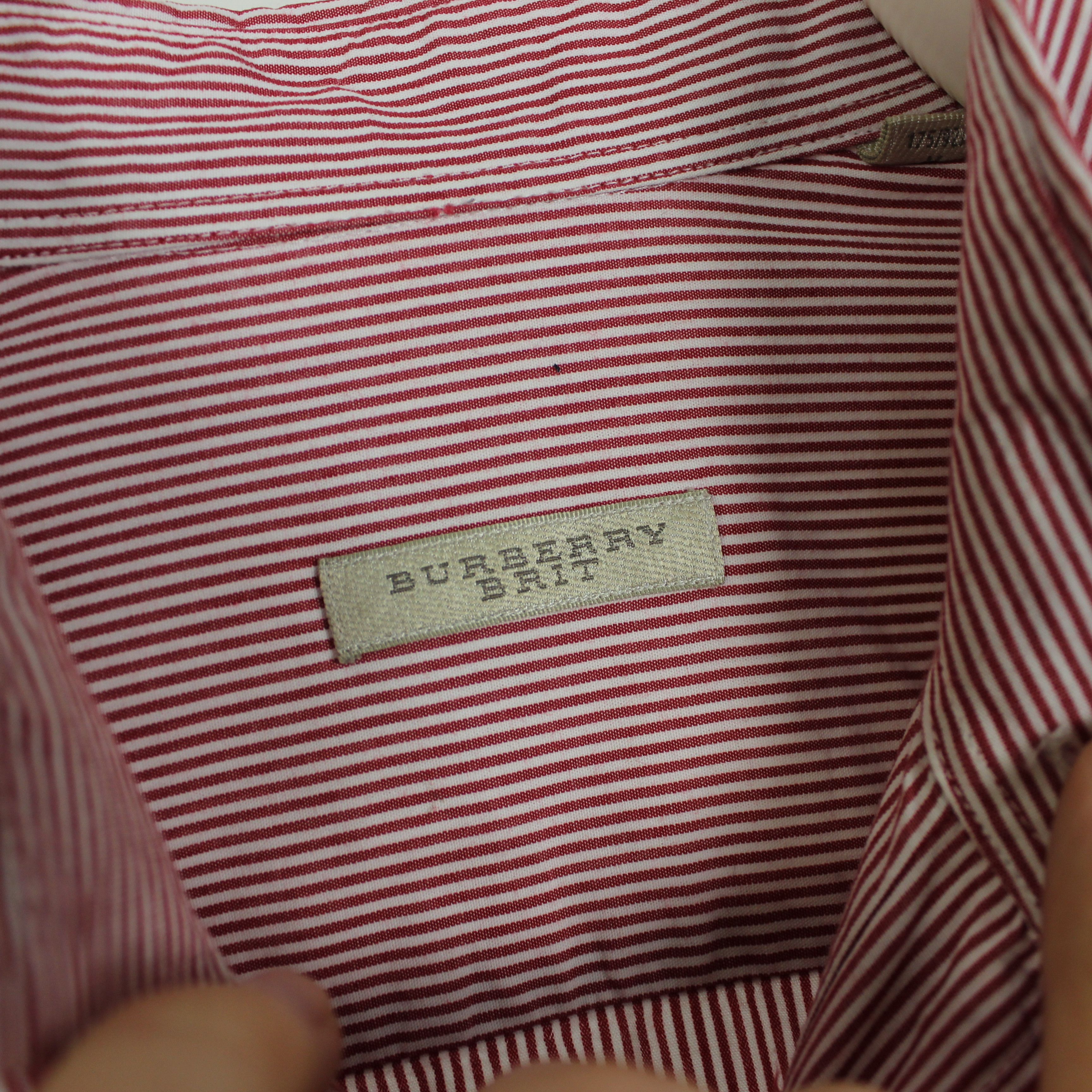 Burberry Burberry shirt men cotton button Ups red M Size US M / EU 48-50 / 2 - 5 Thumbnail
