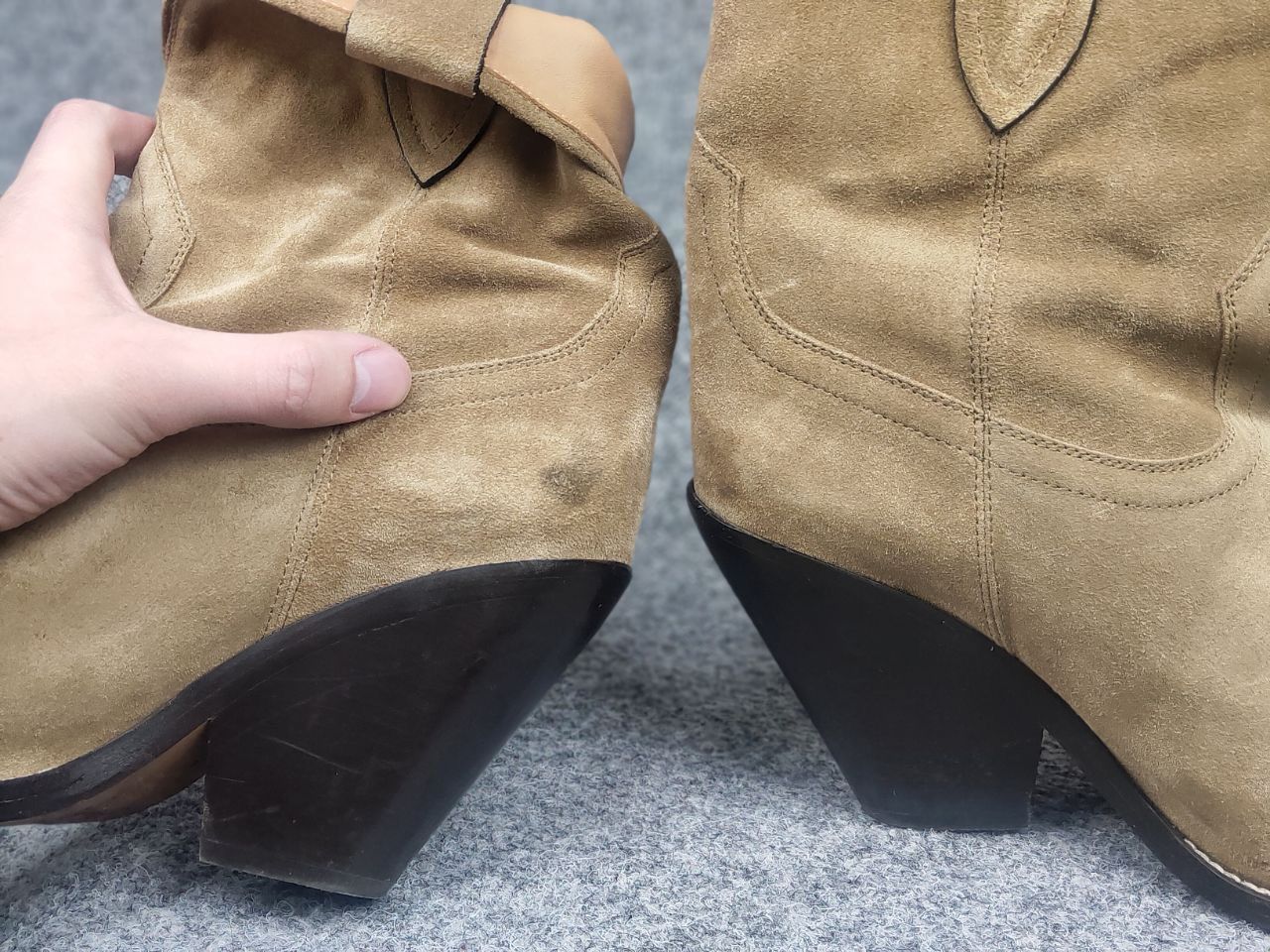 Isabel Marant Isabel Marant Leyane suede cowboy Ankl Boots Vintage Western Size US 10 / IT 40 - 22 Thumbnail