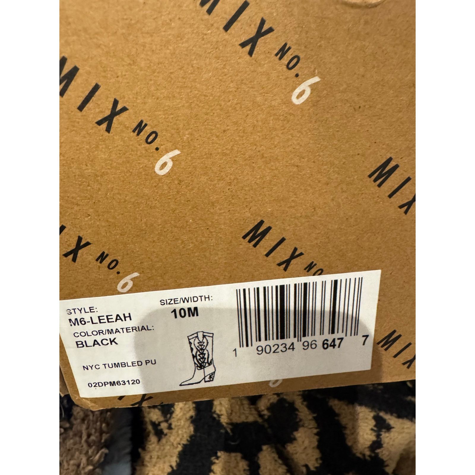 No. 6 Mix No. 6 Leeah Wide Calf Cowboy Boot 10M Size US 10 / IT 40 - 8 Thumbnail