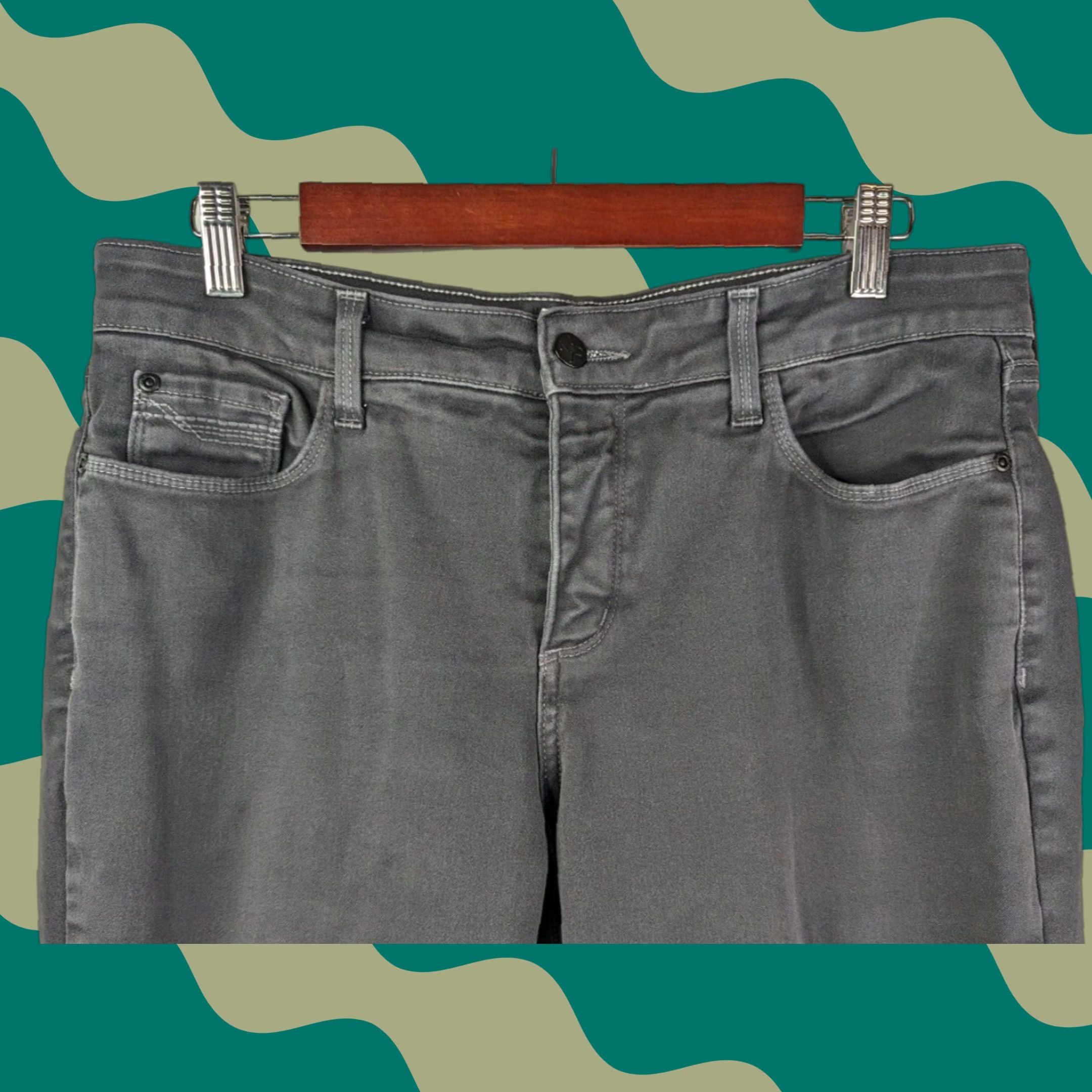 NYDJ VINTAGE NYDJ Not Your Daughters Jeans Legging Gray Denim Women's Jeans Size 10 Lift Tuck Size 32" / US 10 / IT 46 - 1 Thumbnail