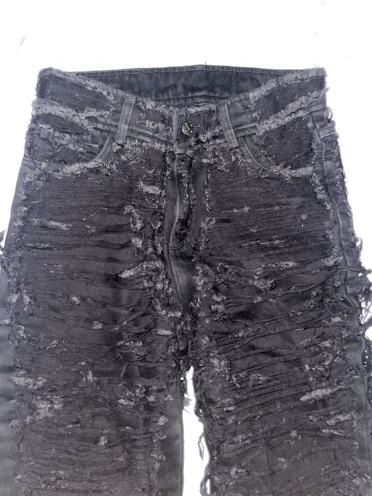 Destroy Lonely Corporate World Distressed Crest Flared Denim Size US 28 / EU 44 - 5 Thumbnail