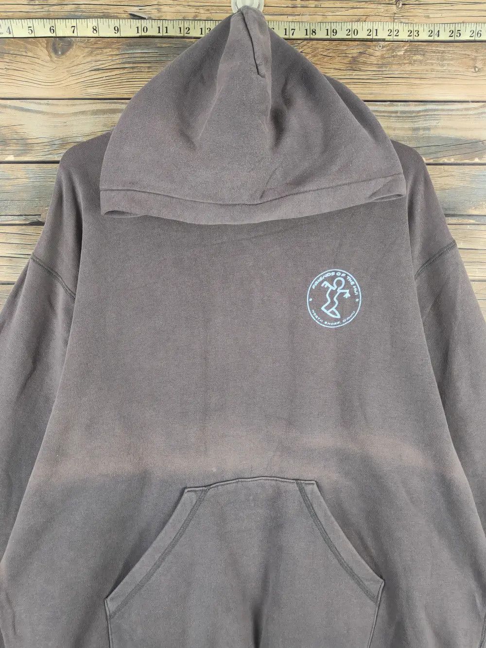 Vintage Da Hui Dark Gray Faded Hoodie Sweatshirts #W1454 Size US L / EU 52-54 / 3 - 12 Thumbnail