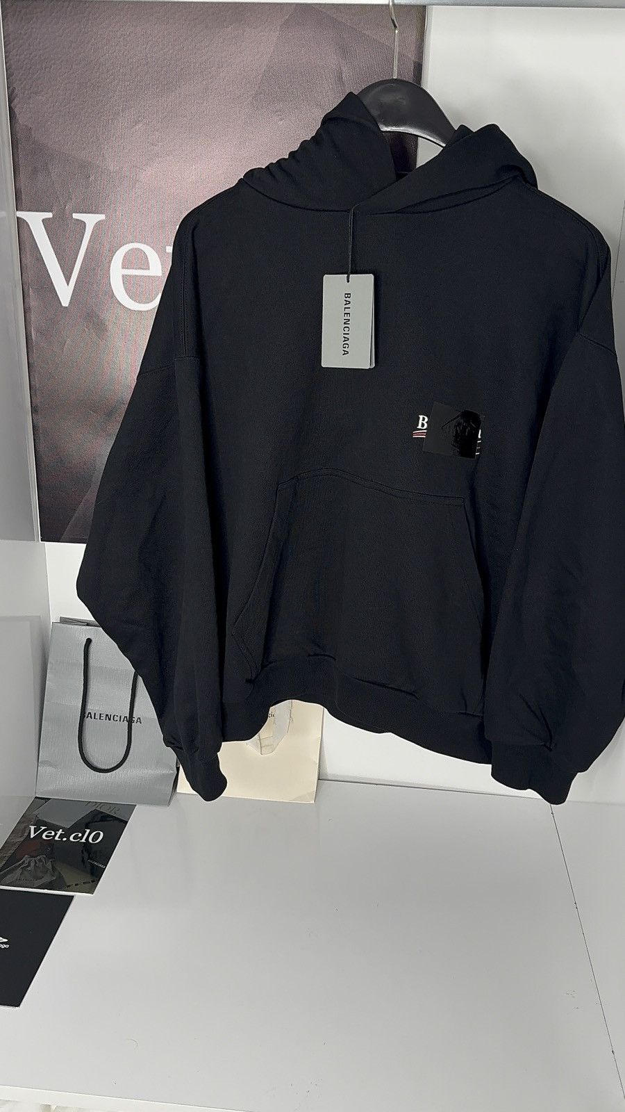 Balenciaga ✅Balenciaga Black Gaffer Campaign Hoodie XS Size US XS / EU 42 / 0 - 1 Thumbnail